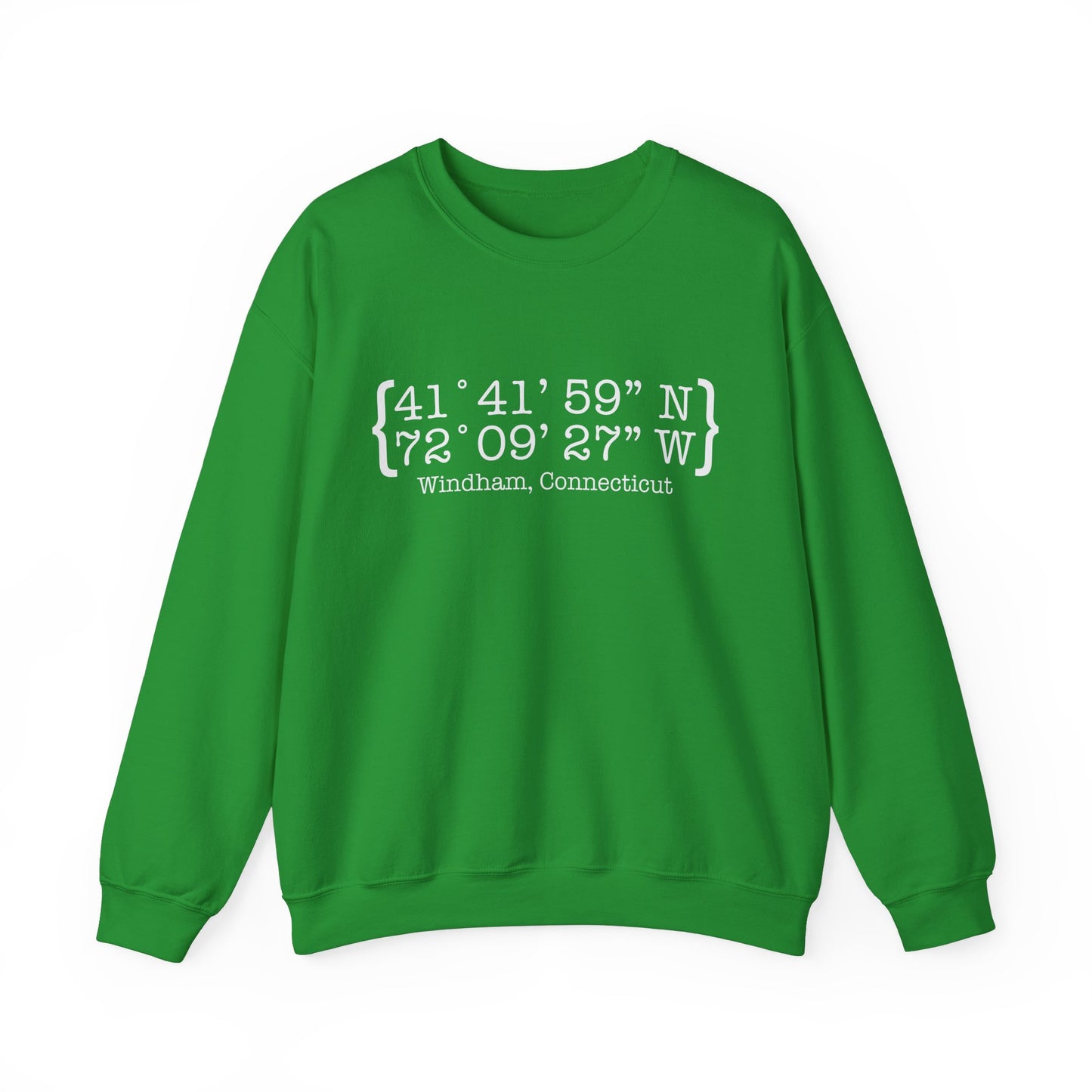 Windham Coordinates // Windham CT unisex  sweatshirt  // finding connecticut 
