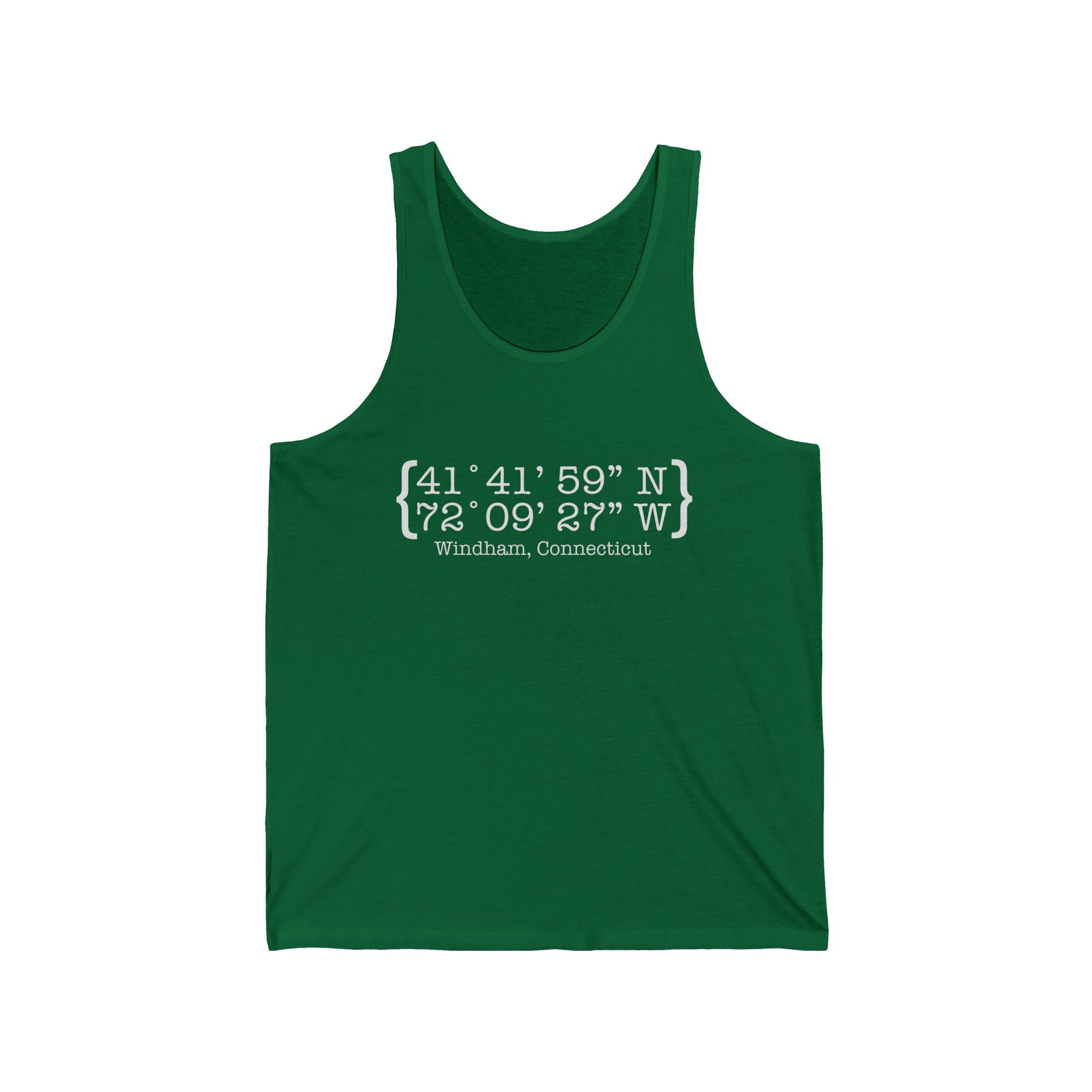 Windham Coordinates // Windham CT unisex tank top shirts // finding connecticut 