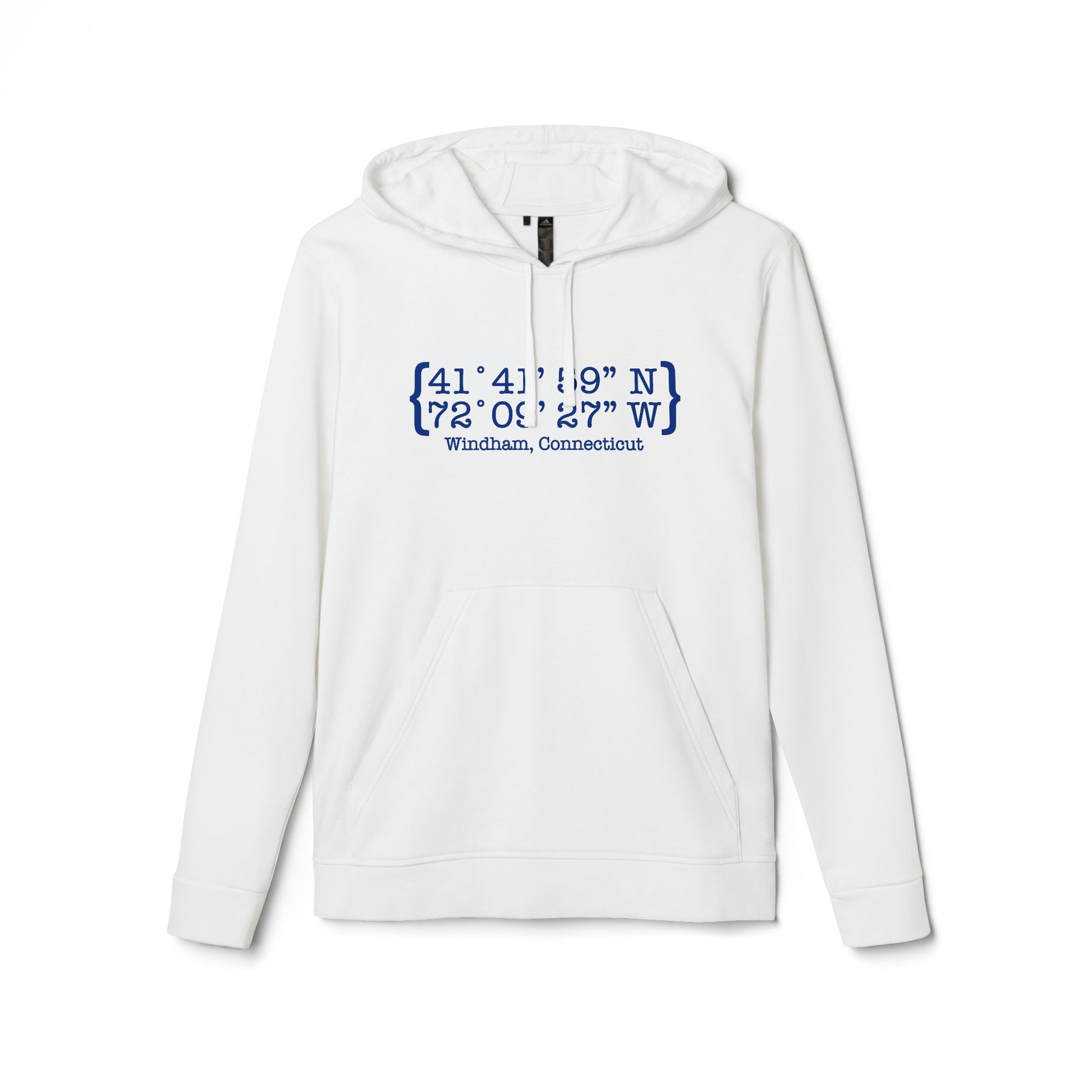 Windham Coordinates // windham connecticut unisex adidas hoodie sweatshirt // finding connecticut 