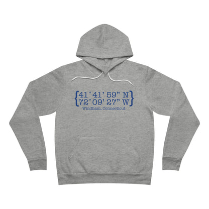 Windham Coordinates // windham connecticut unisex hoodie sweatshirt // finding connecticut 