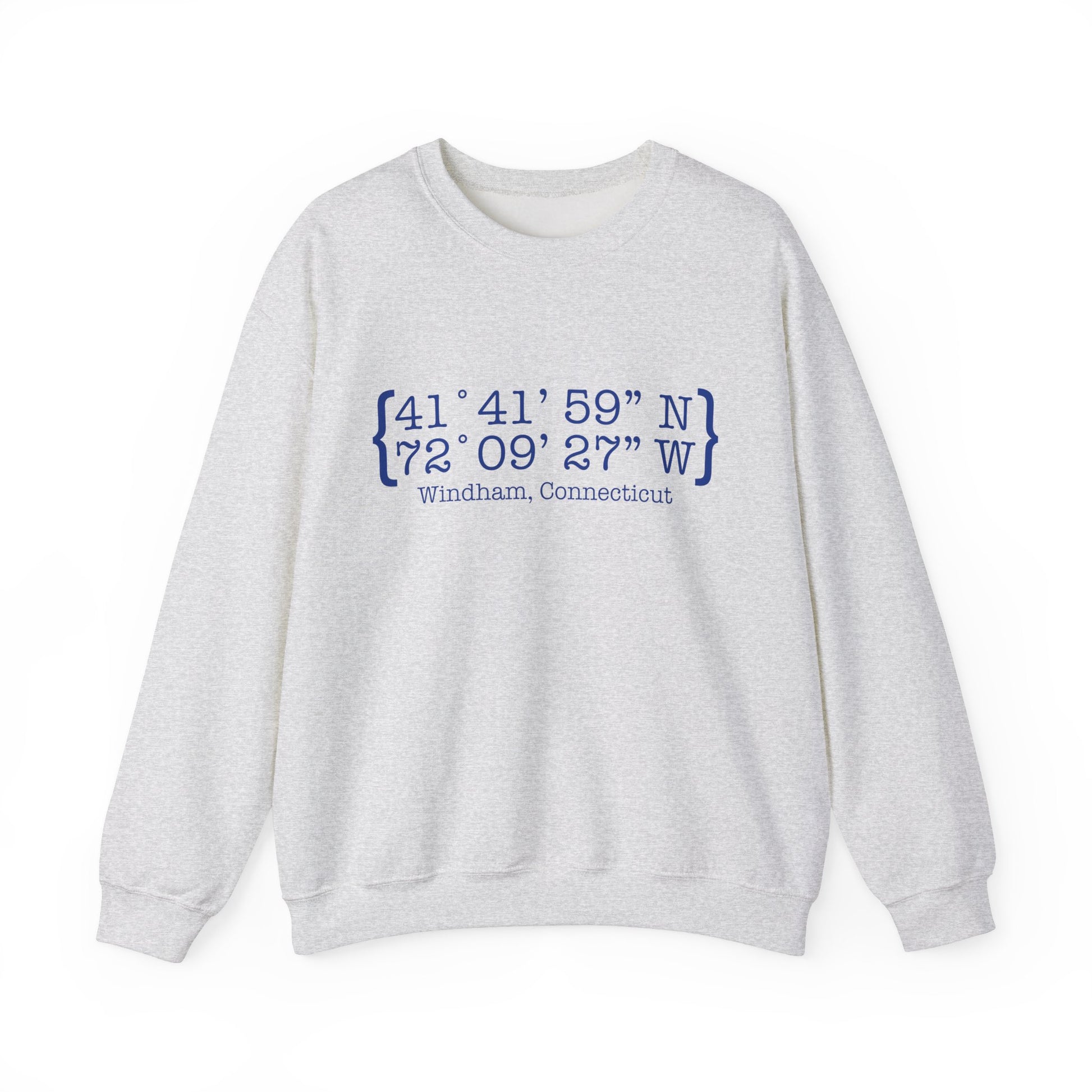 Windham Coordinates // windham connecticut unisex sweatshirt // finding connecticut 