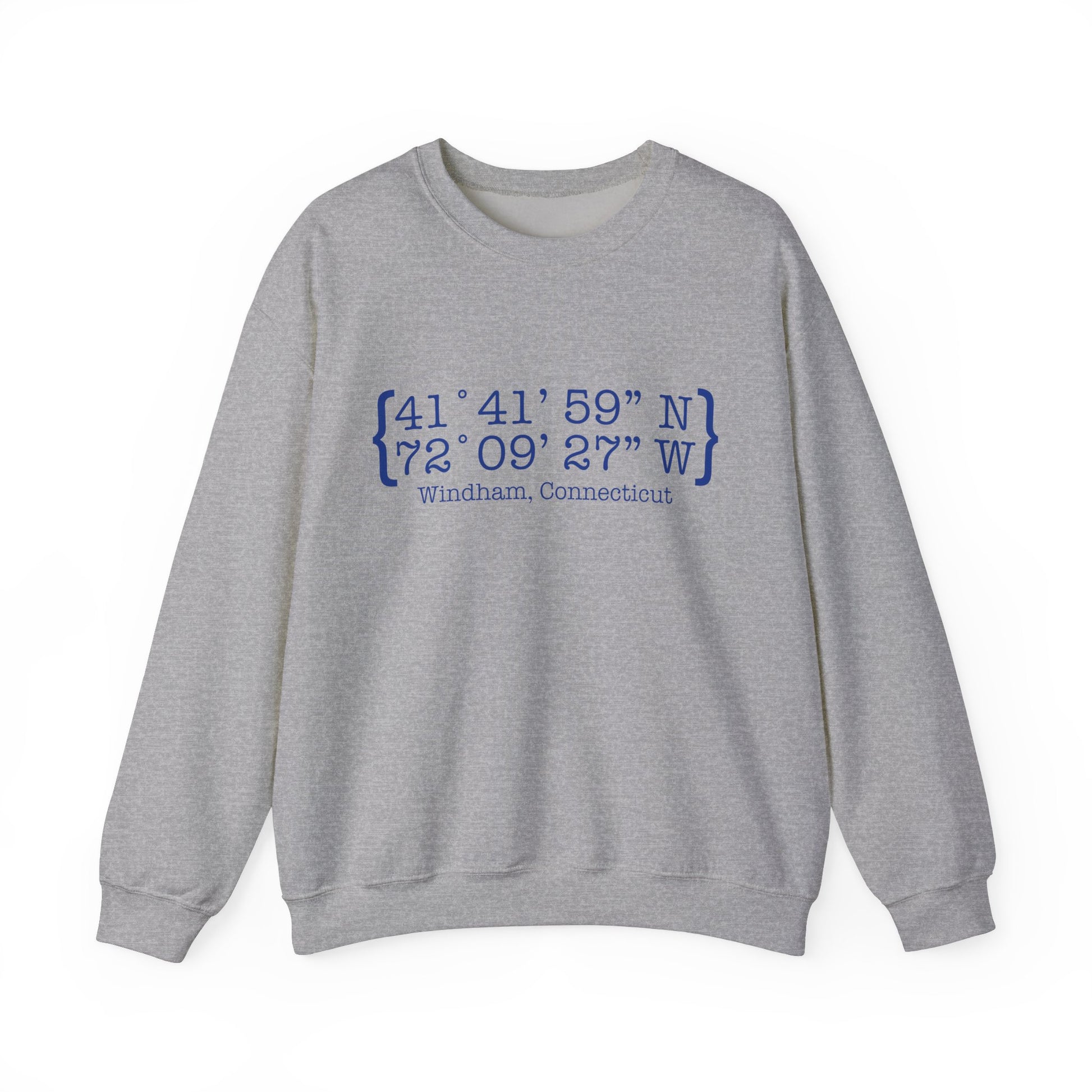 Windham Coordinates // windham connecticut unisex sweatshirt // finding connecticut  