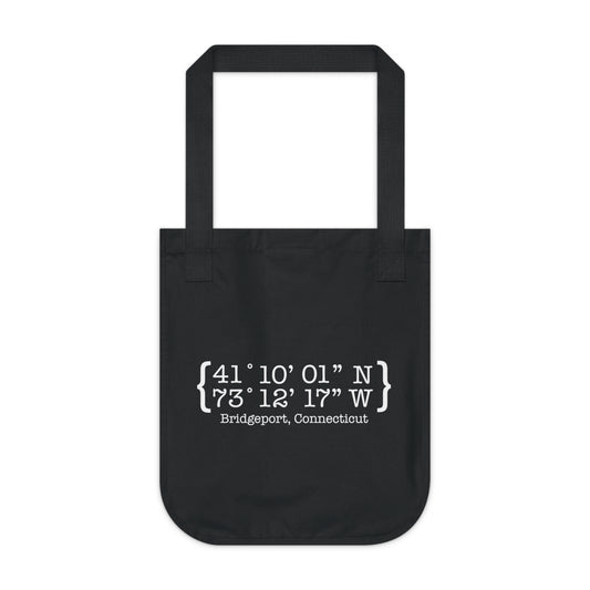 bridgeport connecticut coordinates tote bag // bridgeport conencticut gifts and merch // finding connecticut 