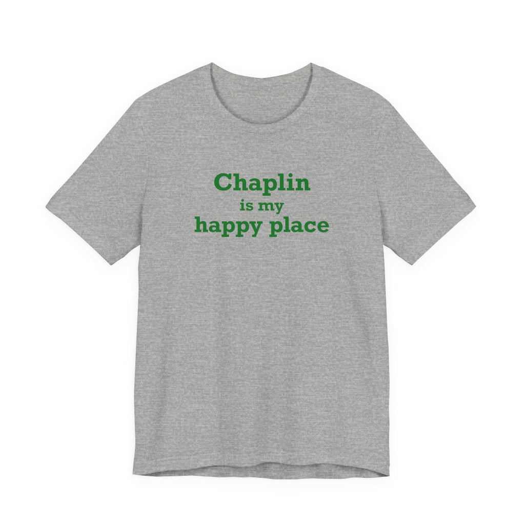 chaplin is my happy place t shirt -- chaplin Connecticut gifts and merch by finding connecticut 