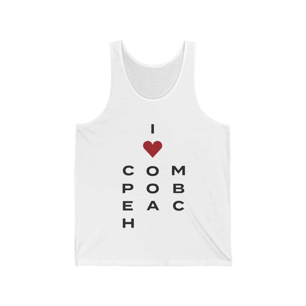 Compo Beach Vision // Compo Beach Westport Connecticut unisex tank top // westport connecticut gifts and merch // finding connecticut 