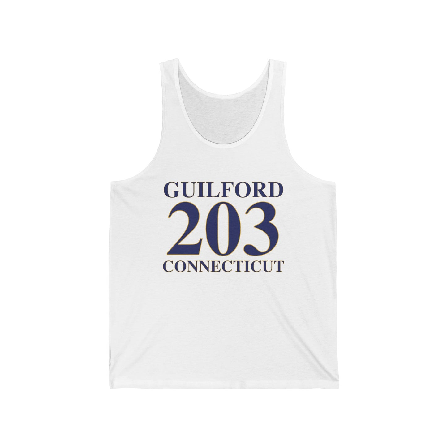 guilford 203 Connecticut// guilford connecticut unisex tank top shirts  / finding connecticut 