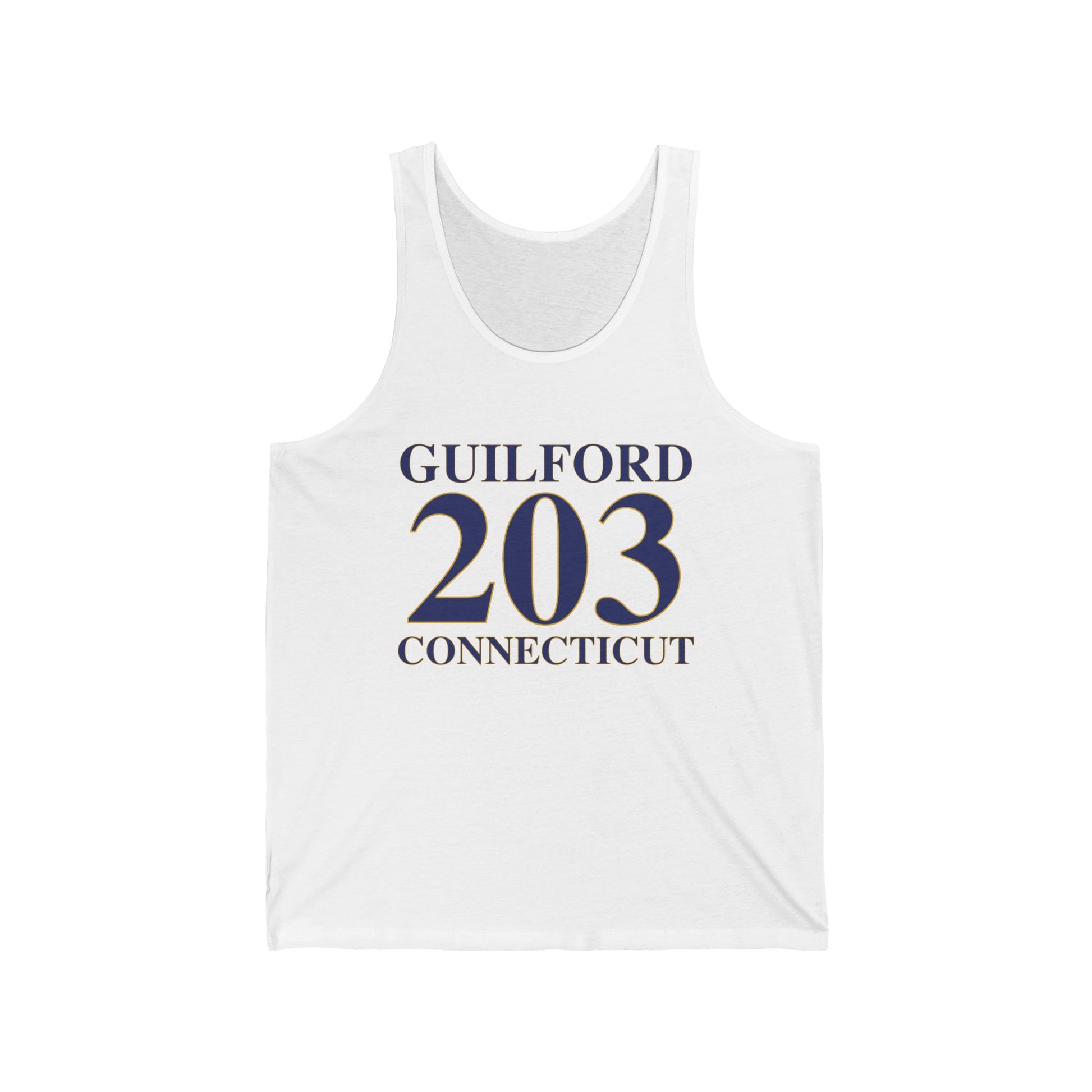 guilford 203 Connecticut// guilford connecticut unisex tank top shirts  / finding connecticut 