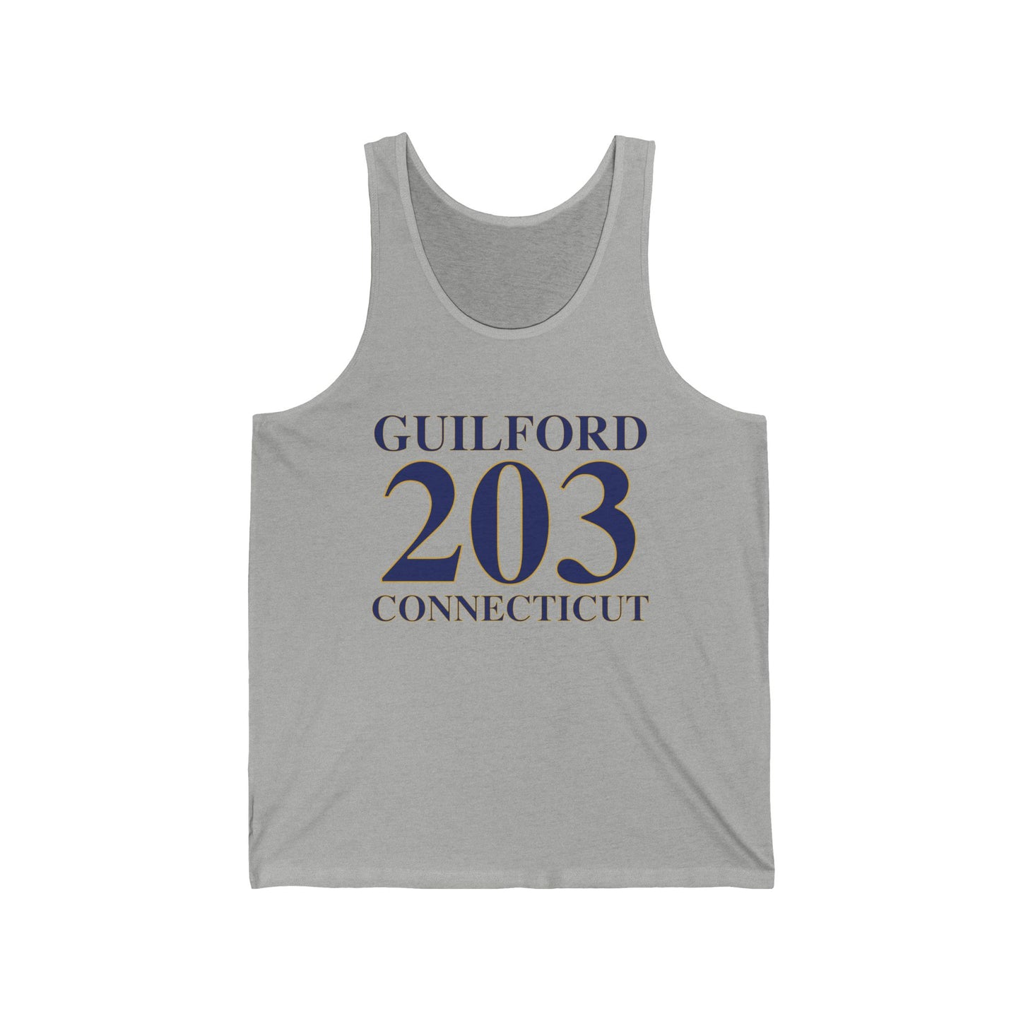 guilford 203 Connecticut// guilford connecticut unisex tank top shirts  / finding connecticut 