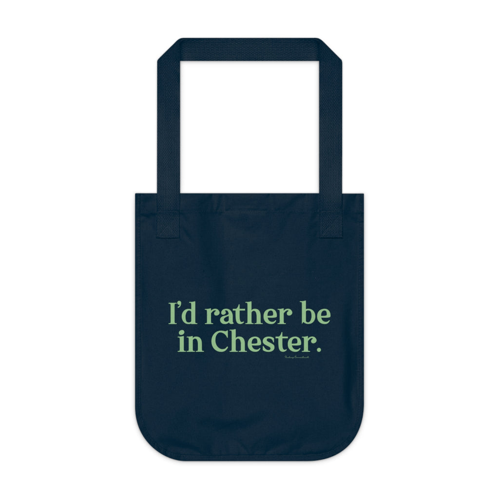 i'd rather be in chester tote bag // chester connecticut gifts and merch // finding connecticut 