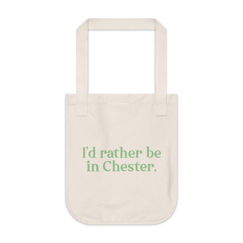 i'd rather be in chester tote bag // chester connecticut gifts and merch // finding connecticut 