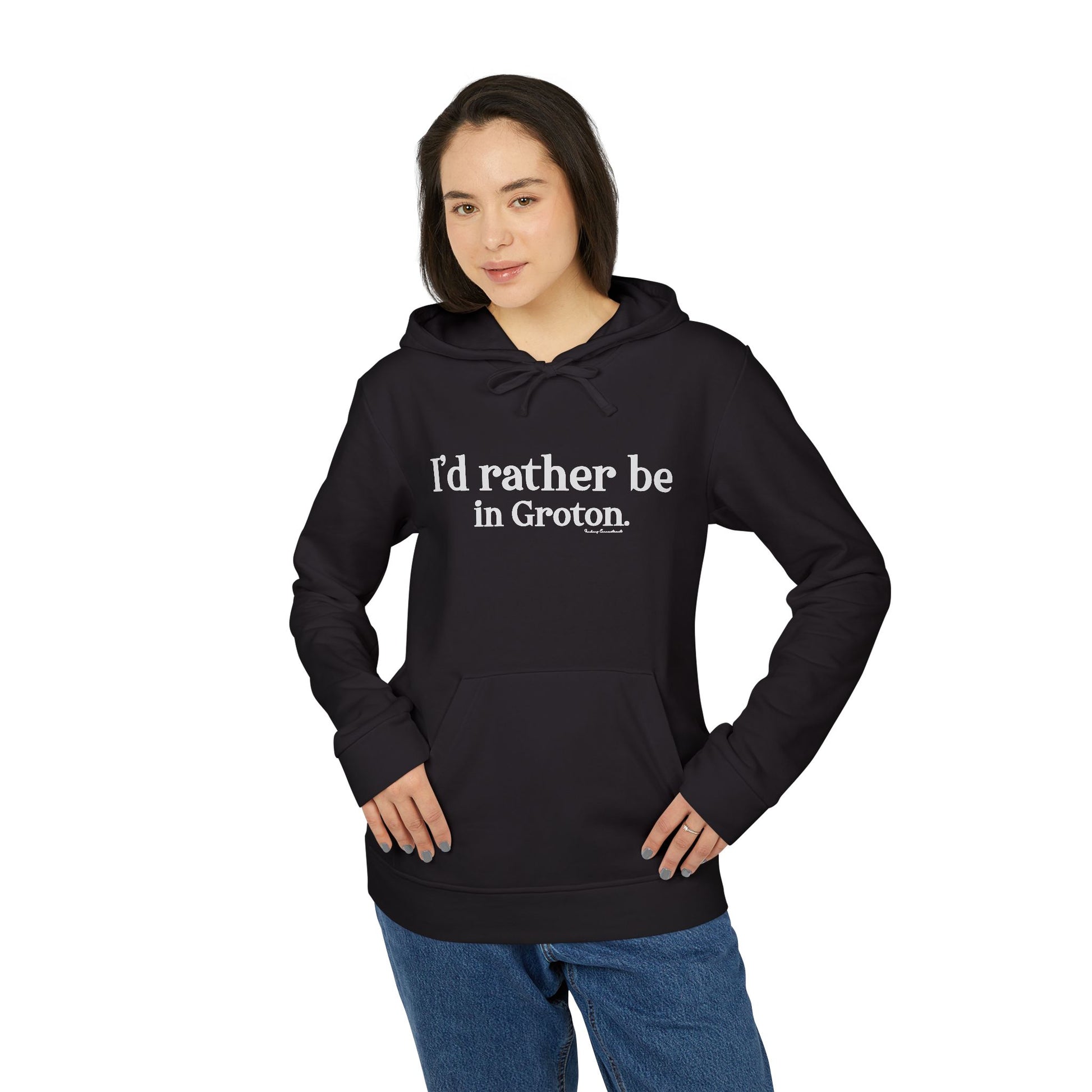 i'd rather be in in Groton // groton ct unisex adidas hoodie sweatshirt / finding conencticut 