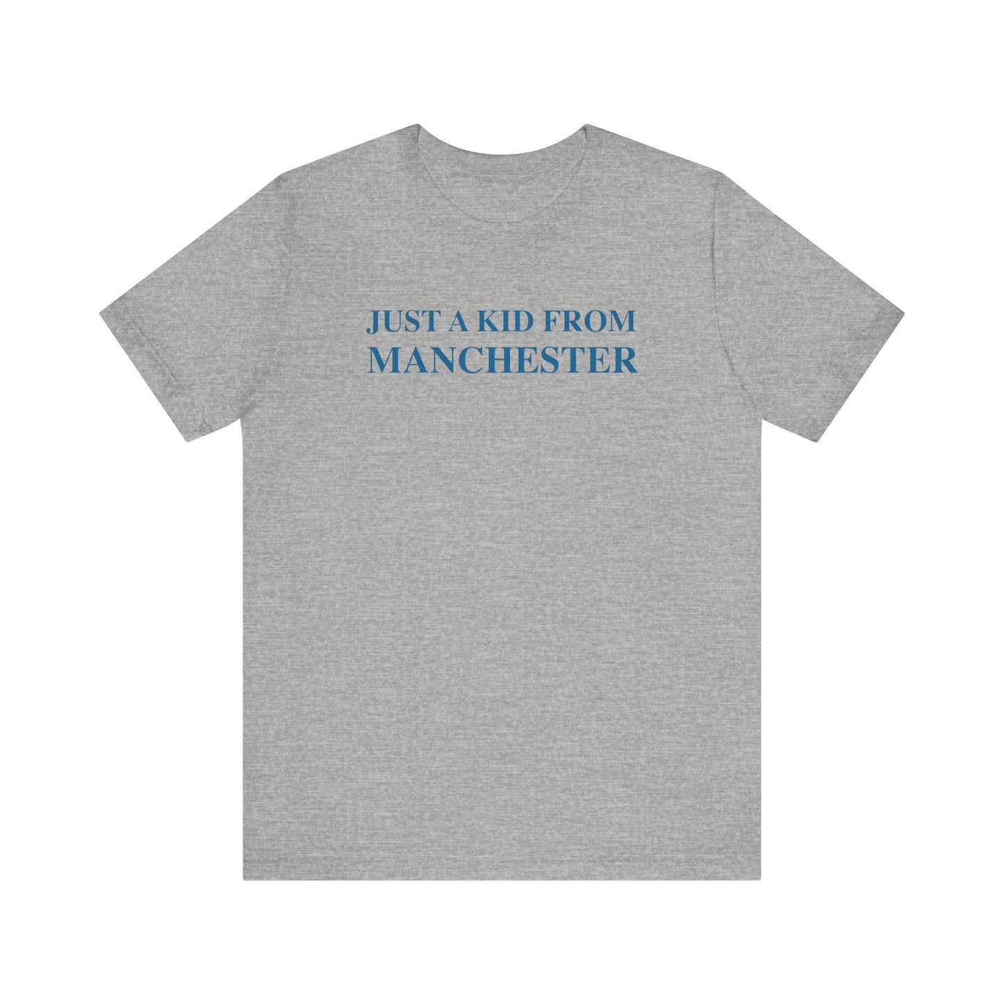 just a kid from Manchester // Manchester connecticut unisex t shirt   // finding connecticut   