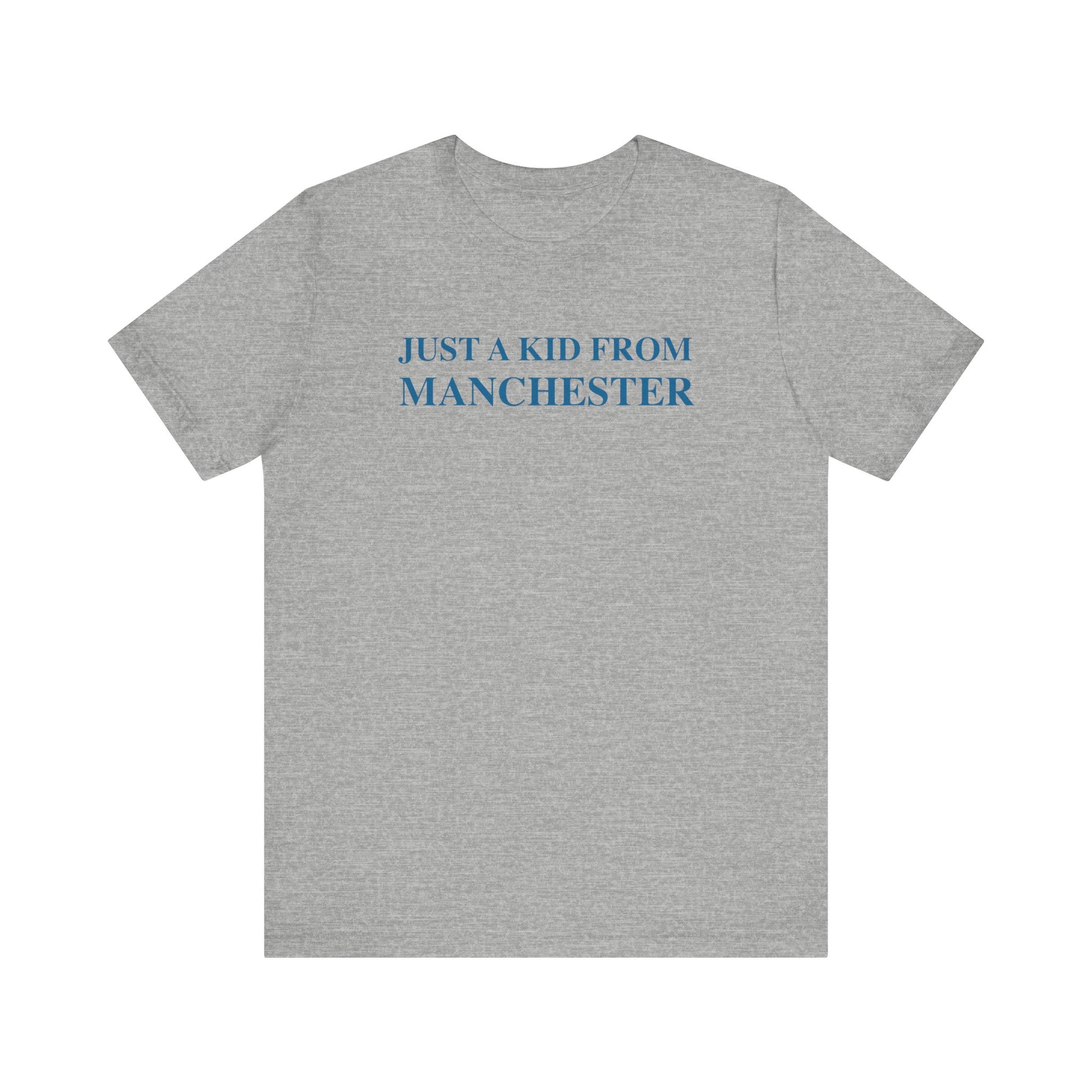 just a kid from Manchester // Manchester connecticut unisex t shirt   // finding connecticut   