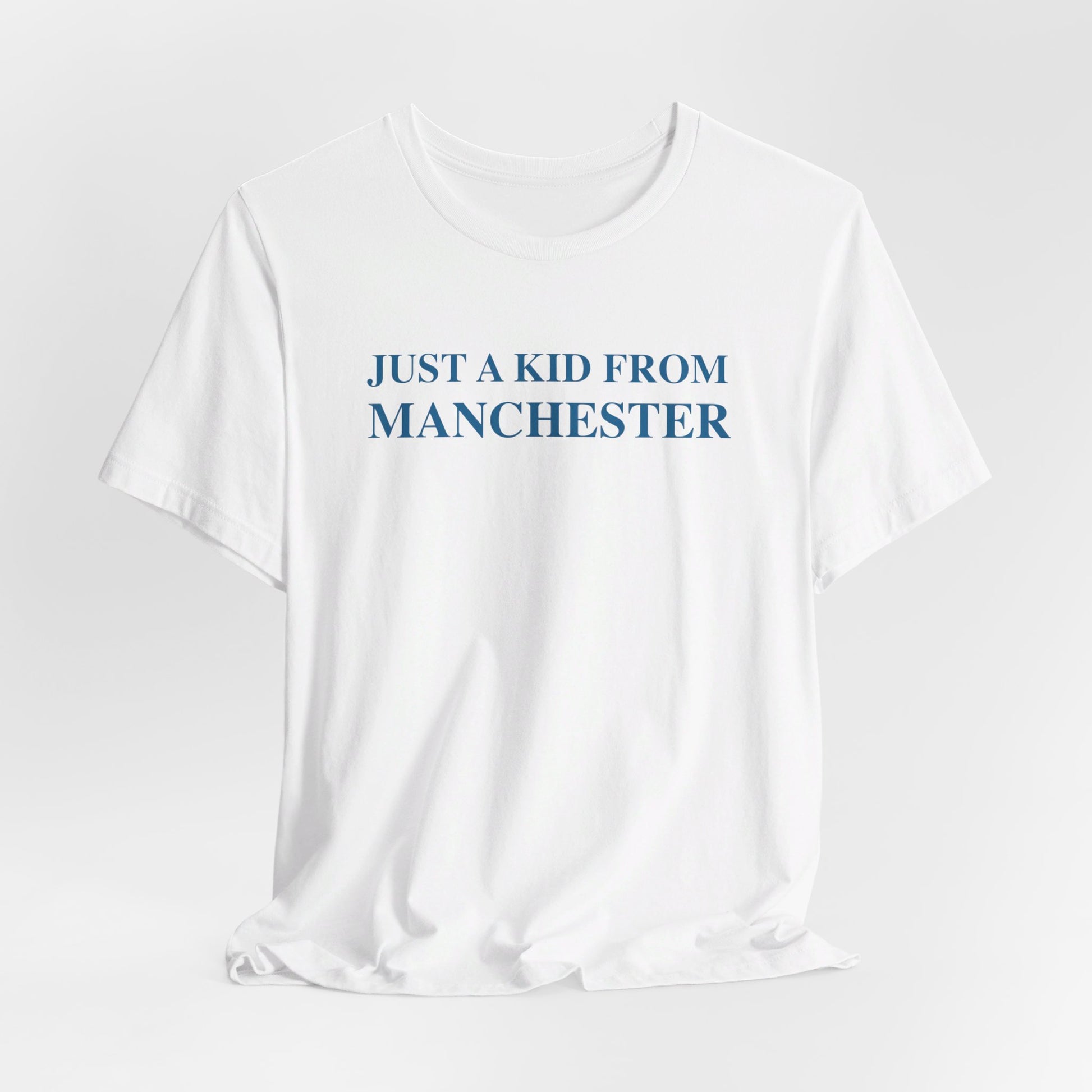 just a kid from Manchester // Manchester connecticut unisex t shirt   // finding connecticut   