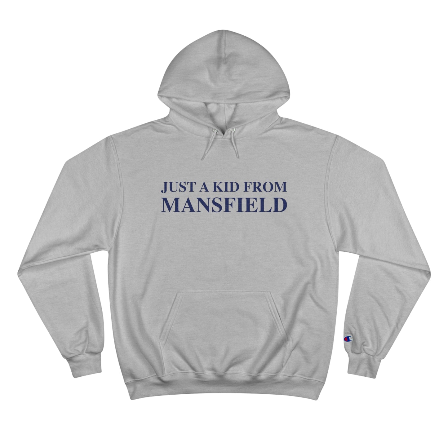 just a kid from Mansfield // Mansfield Connecticut Champion unisex hoodie sweatshirt // finding connecticut 