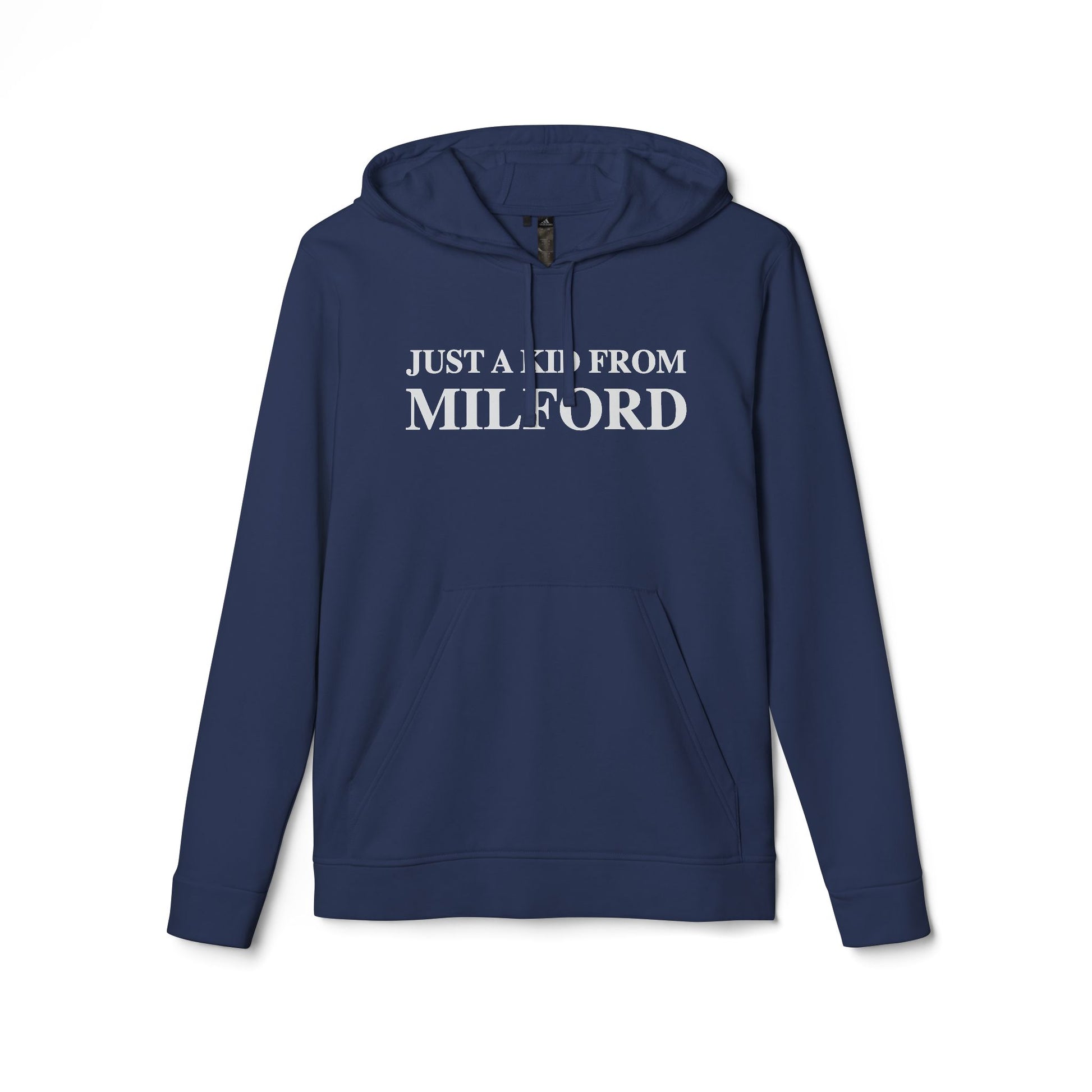 just a kid from Milford // Milford CT Adidas hoodie sweatshirt // finding connecticut 