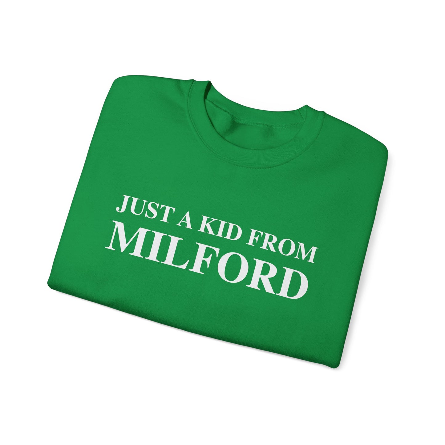 just a kid from Milford // Milford CT sweatshirt // finding connecticut 