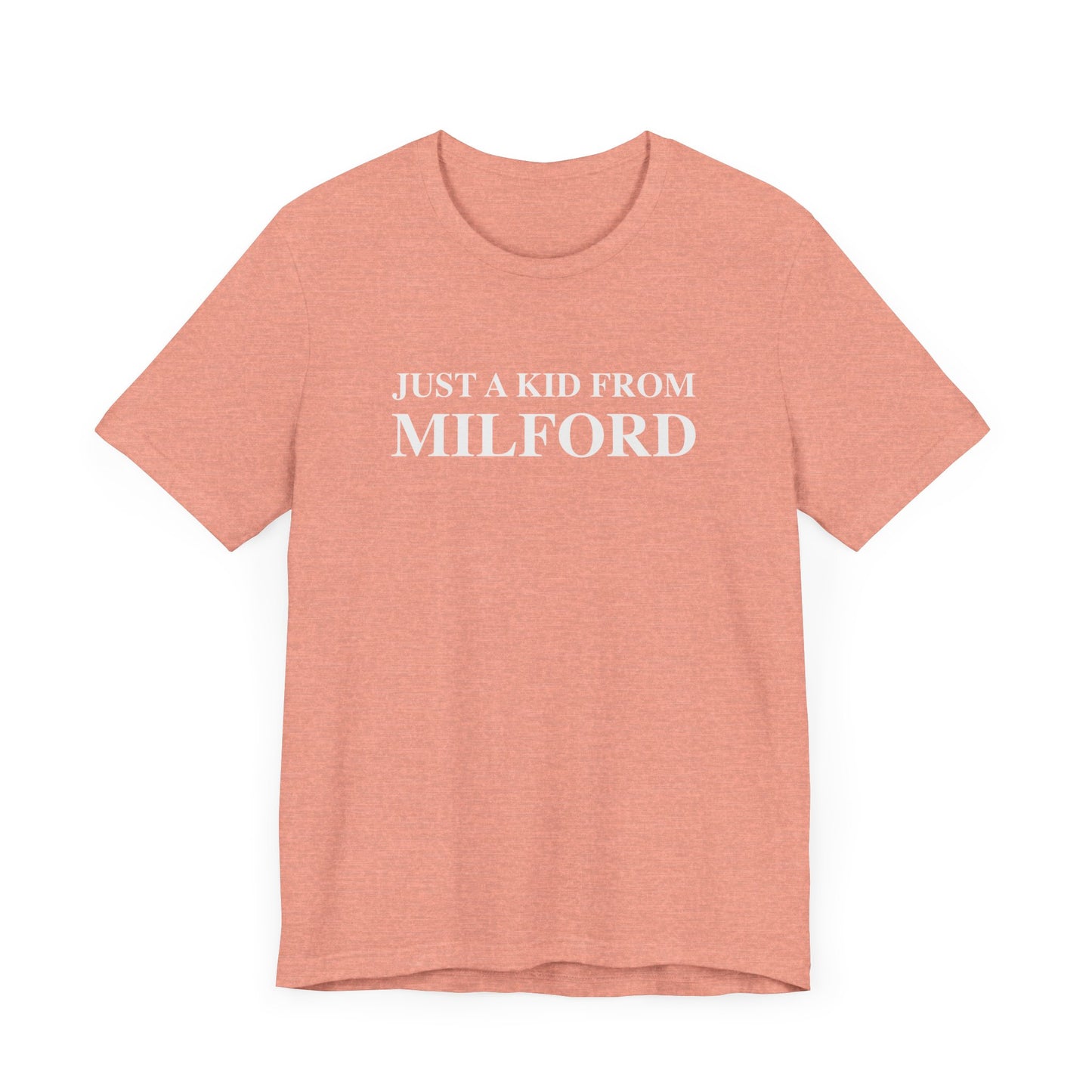 just a kid from Milford // Milford CT t shirt  // finding connecticut 