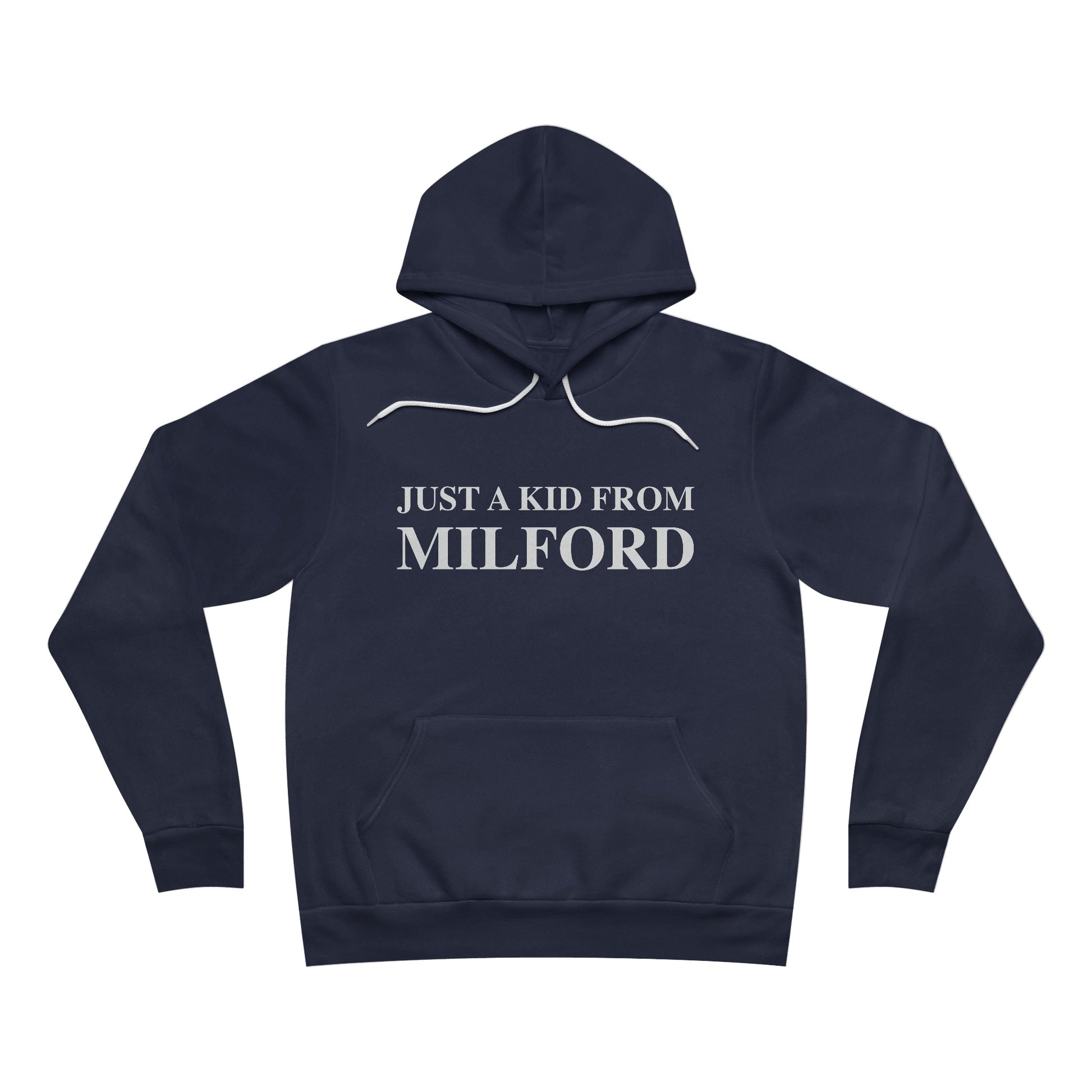 just a kid from Milford // Milford CT unisex hoodie sweatshirt  // finding connecticut 