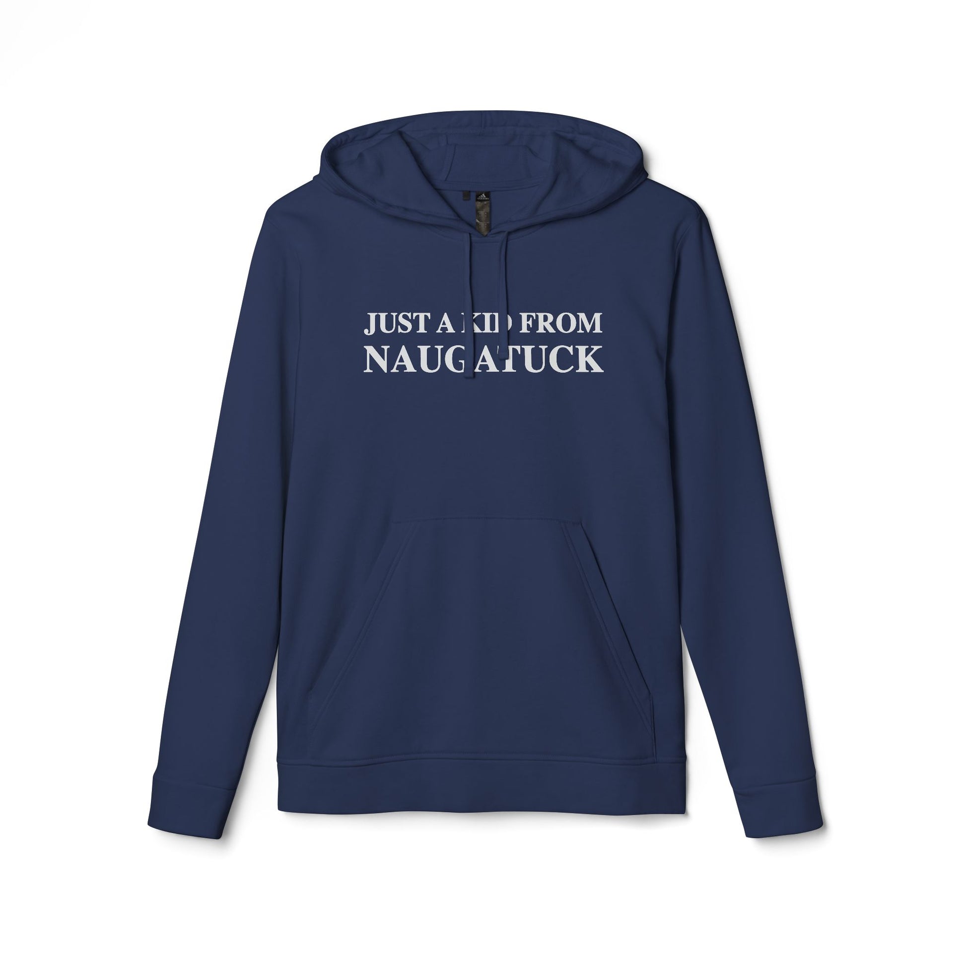 just a kid from Naugatuck // Naugatuck CT unisex adidas hoodie sweatshirt // finding connecticut 