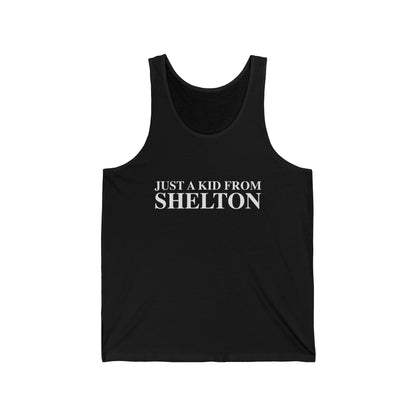 just a kid from Shelton // shelton CT unisex tank top shirt  // finding connecticut 