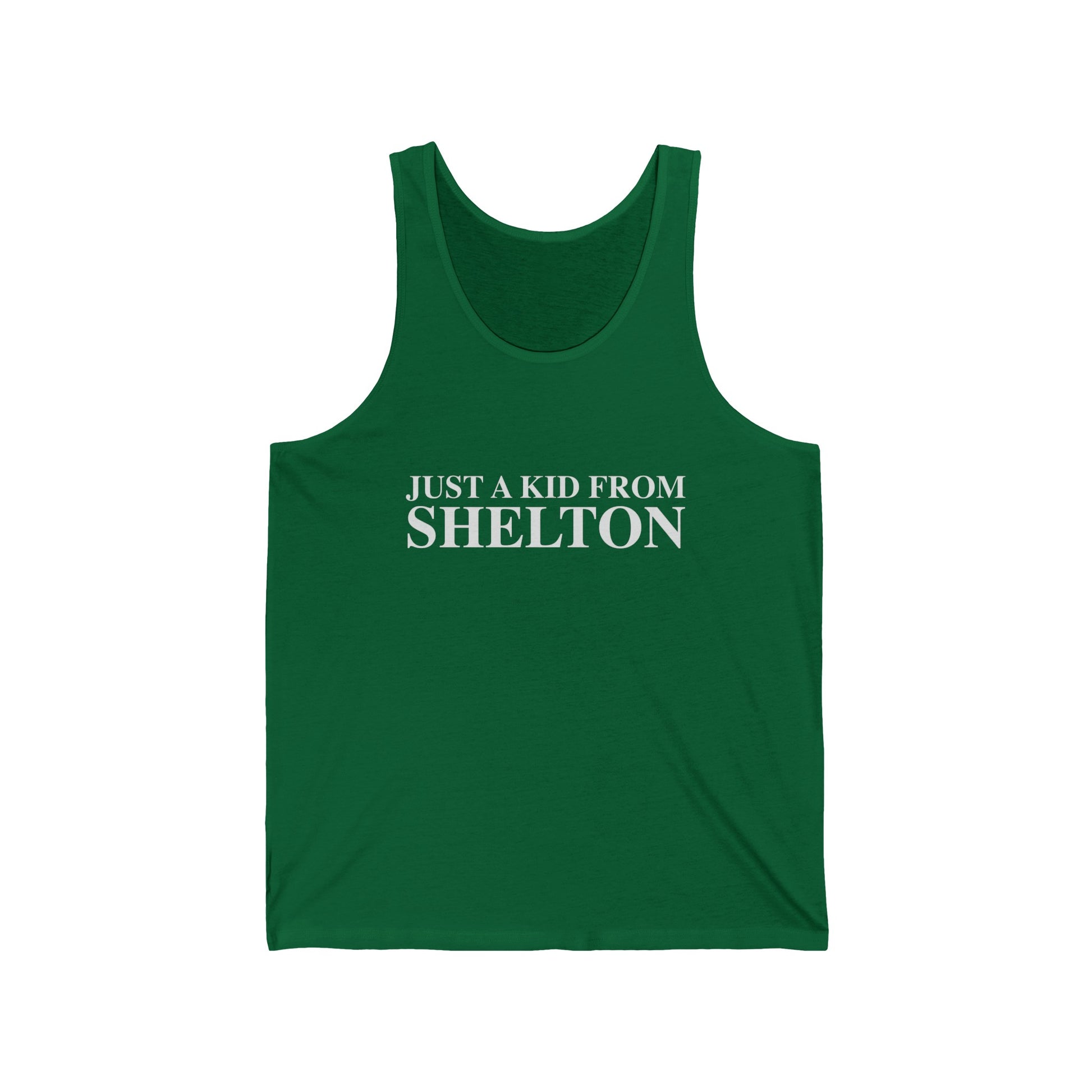 just a kid from Shelton // shelton CT unisex tank top shirt  // finding connecticut 