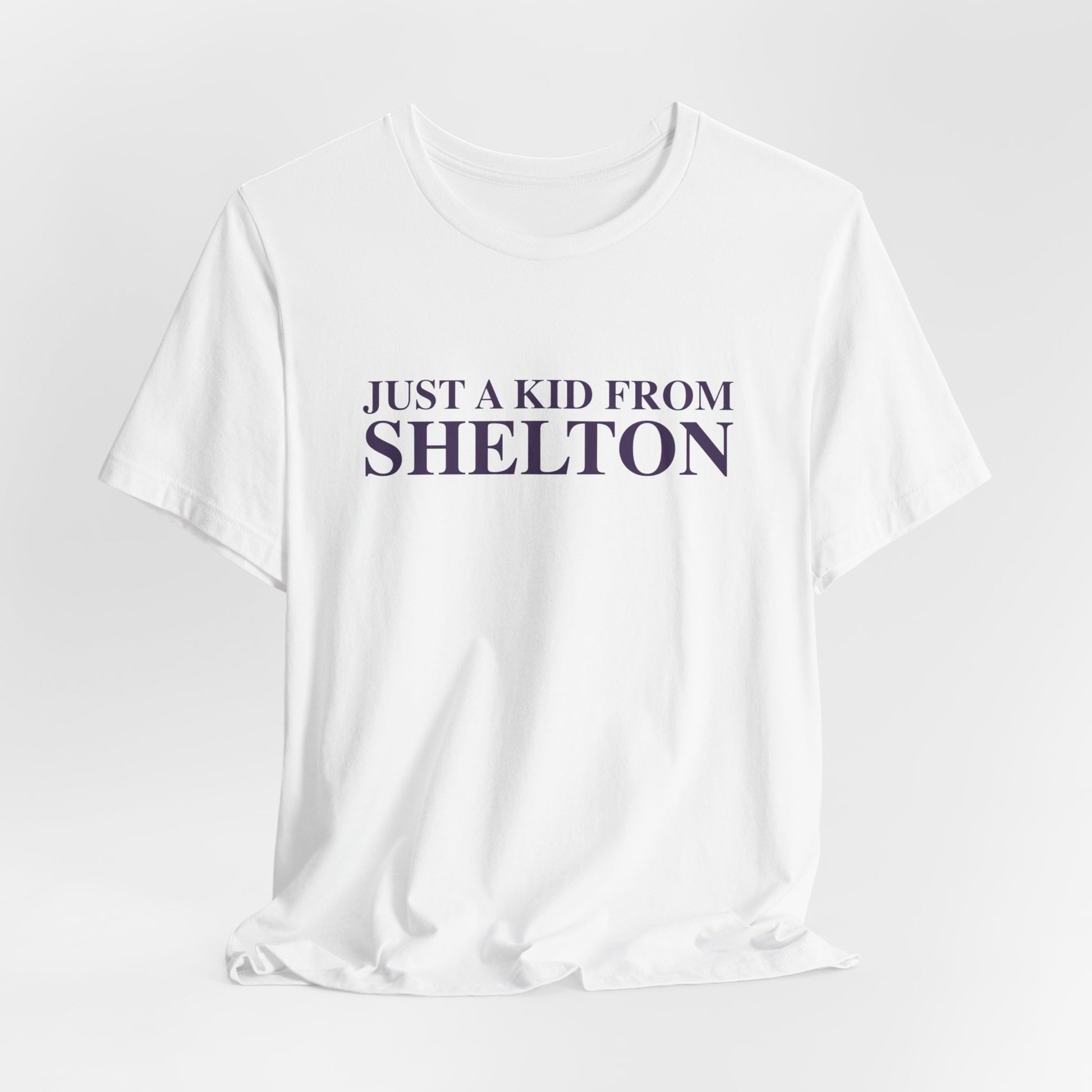 just a kid from Shelton // shelton Connecticut unisex t shirts  // finding connecticut 