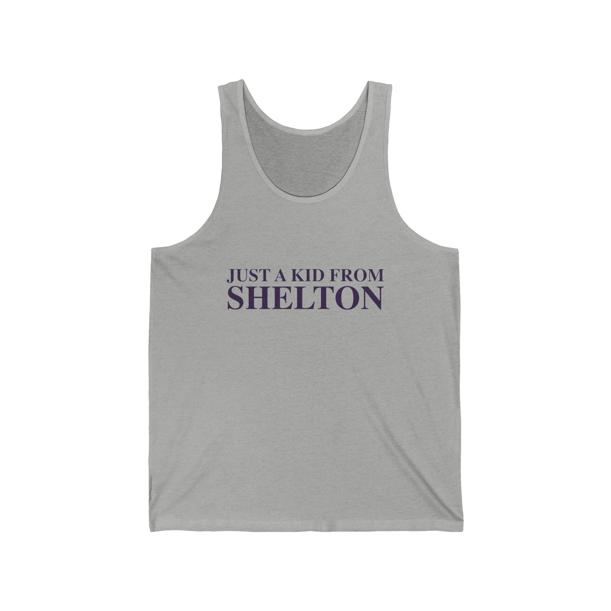 just a kid from Shelton // shelton Connecticut unisex tank top shirts  // finding connecticut 