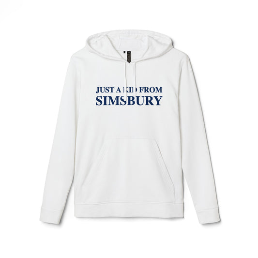 just a kid from Simsbury // Simsbury Connecticut adidas unisex hoodie sweatshirt // finding connecticut 