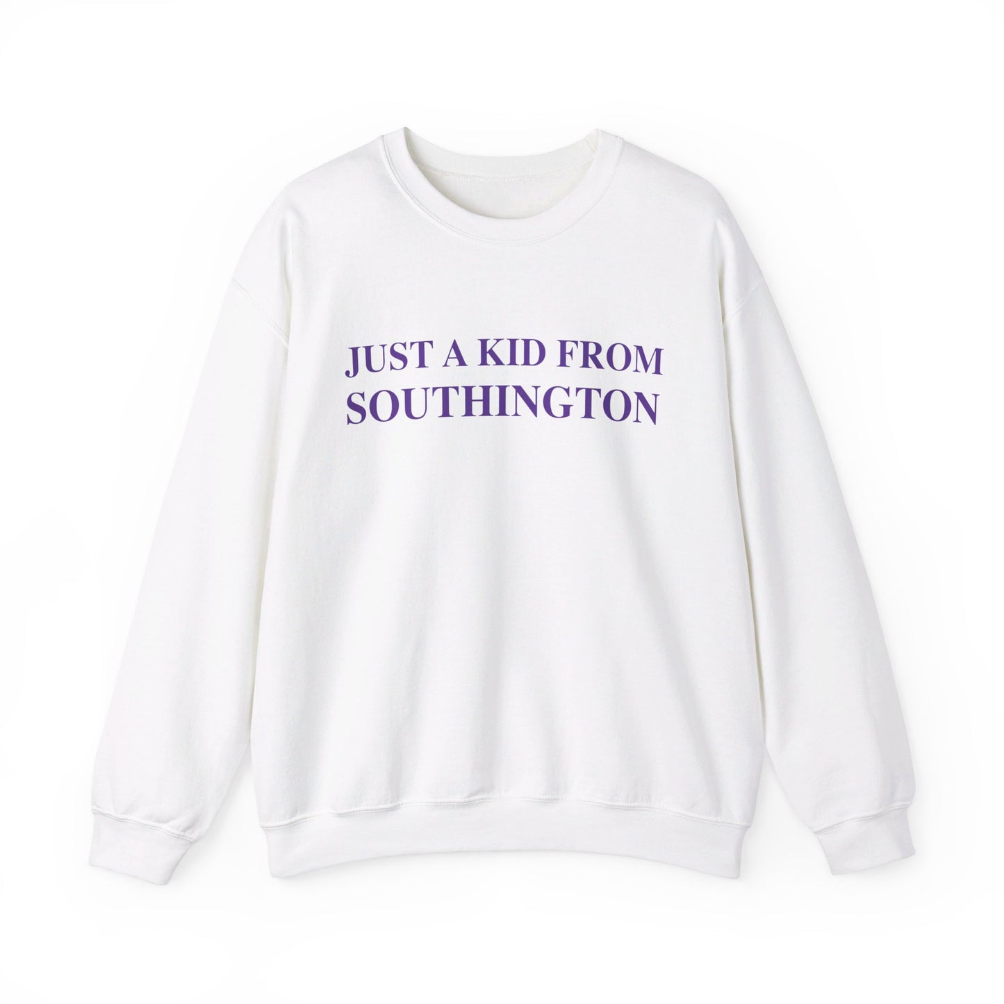 just a kid from  Southington //  Southington connecticut unisex sweatshirt // finding connecticut