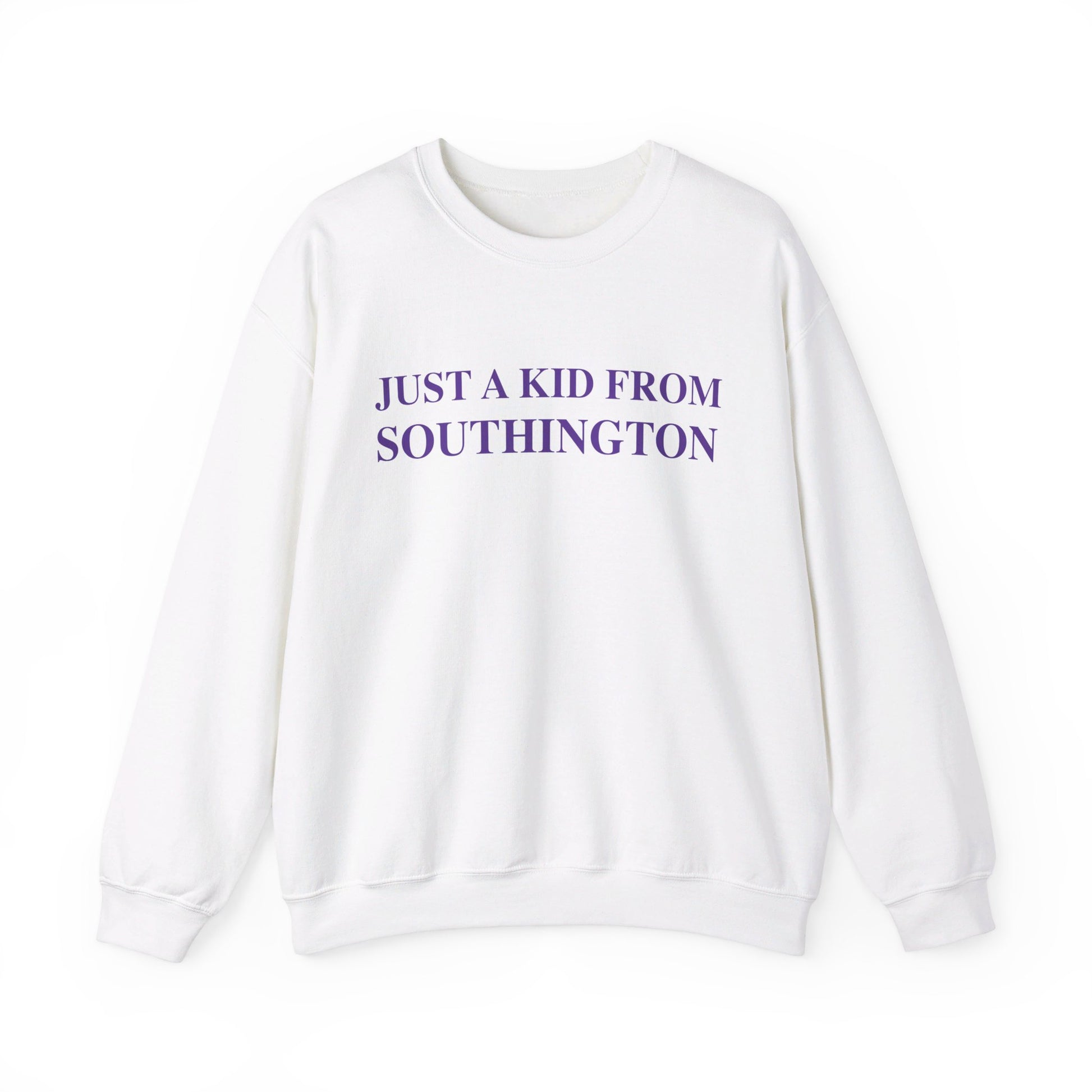 just a kid from  Southington //  Southington connecticut unisex sweatshirt // finding connecticut