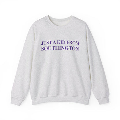 just a kid from  Southington //  Southington connecticut unisex sweatshirt // finding connecticut