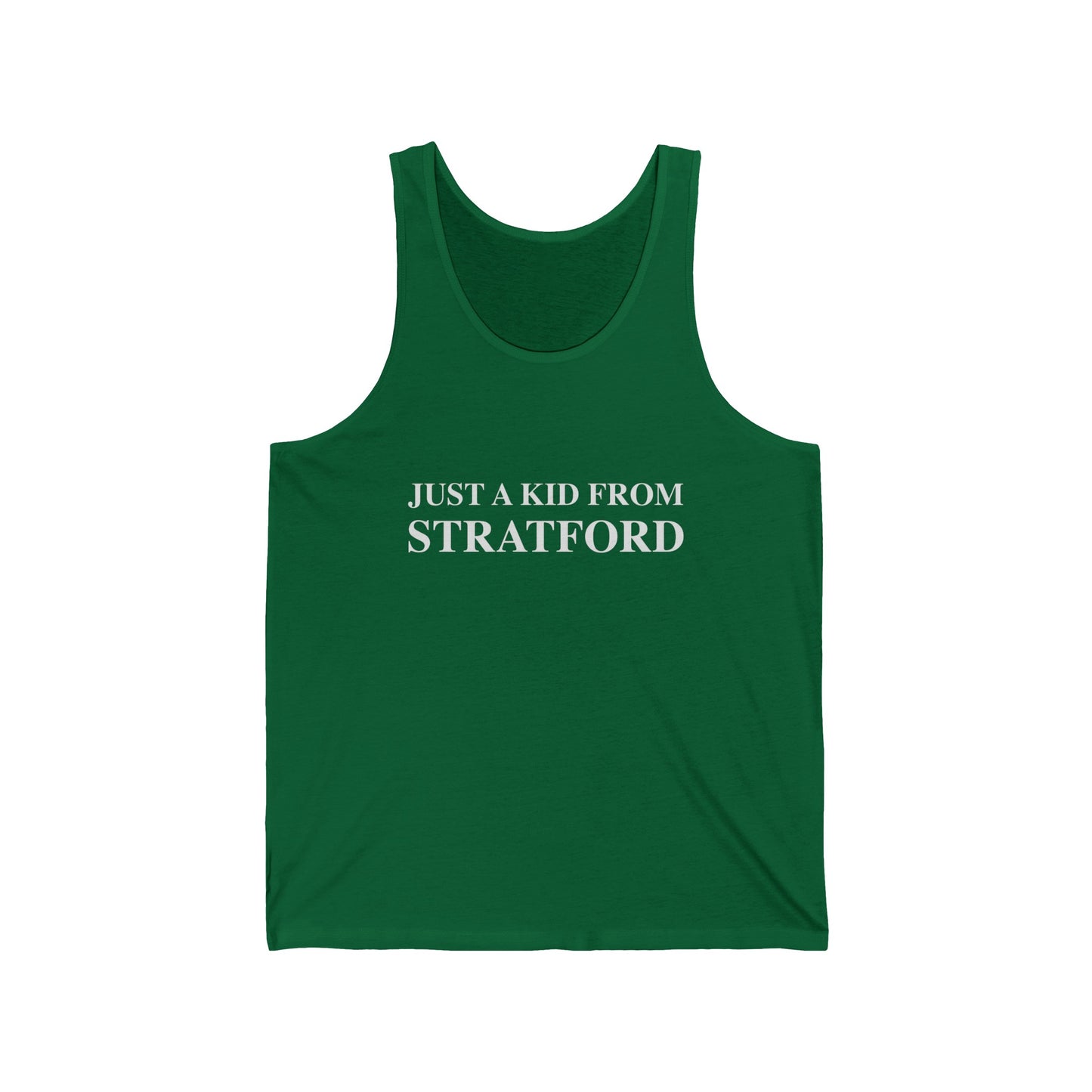 just a kid from Stratford // Stratford ct unisex tank top shirt  // finding connecticut 