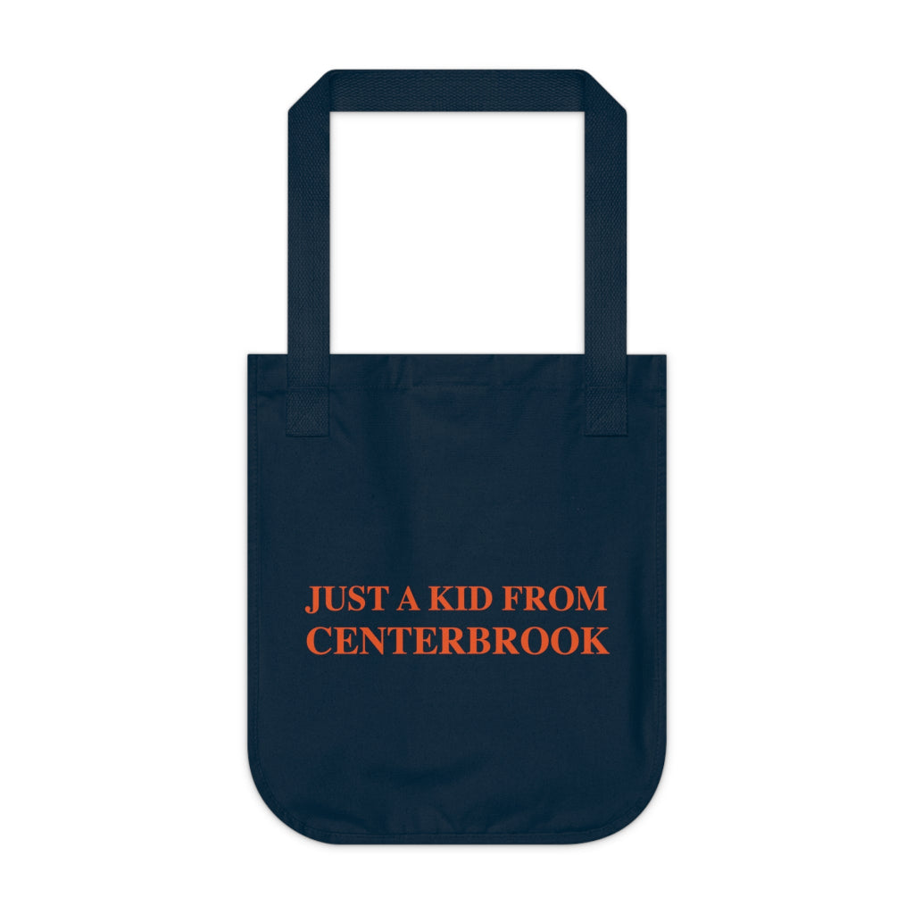 just a kid from centerbrook tote bag // centerbrook conencticut gifts and merch // finding connecticut 