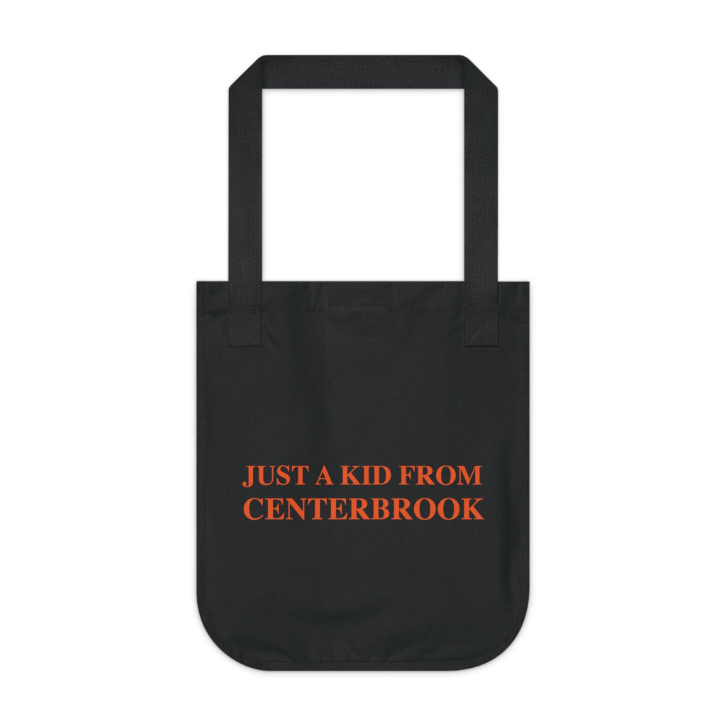 just a kid from centerbrook tote bag // centerbrook conencticut gifts and merch // finding connecticut 