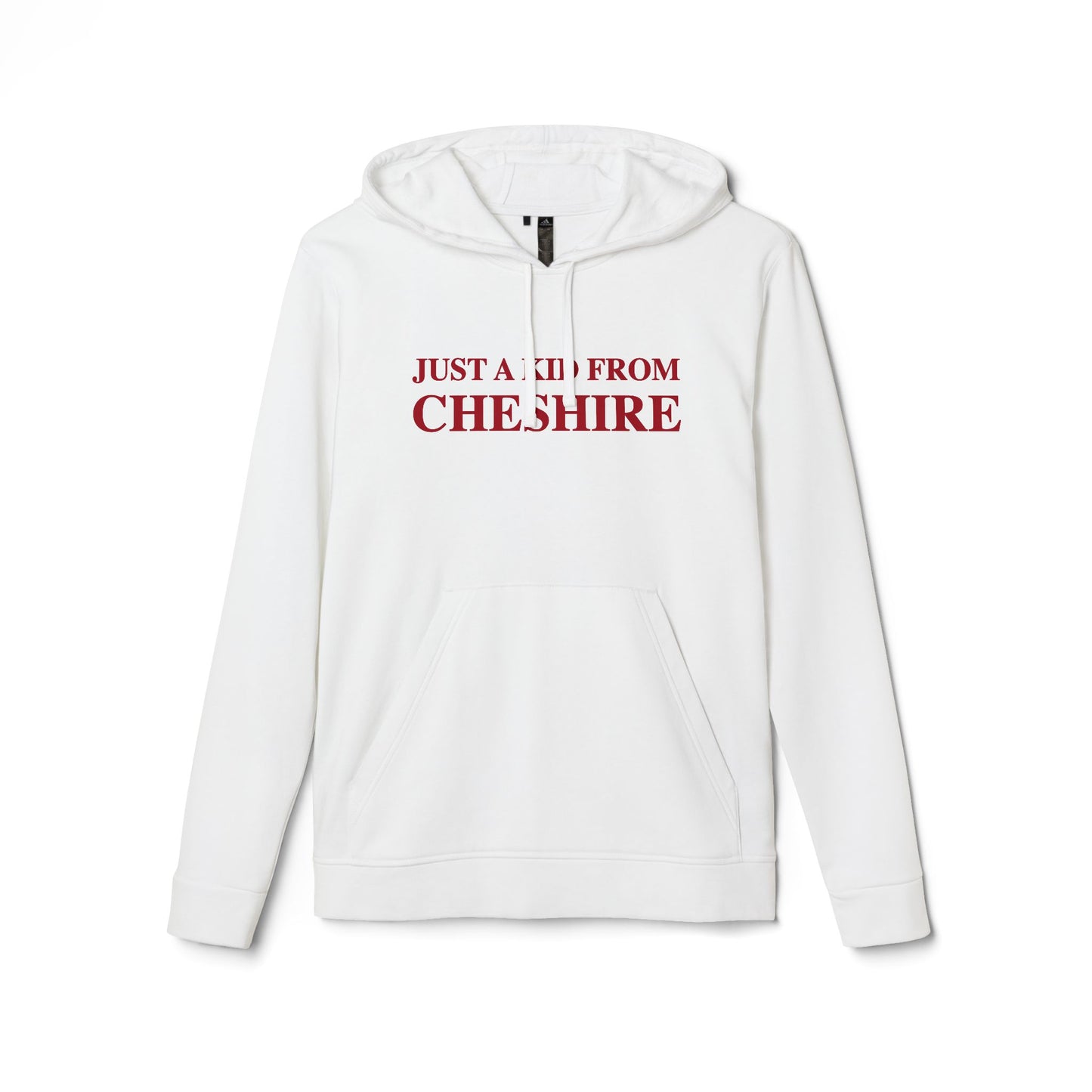 just a kid from cheshire // cheshire connecticut adidas unisex hoodie sweatshirt // finding connecticut 