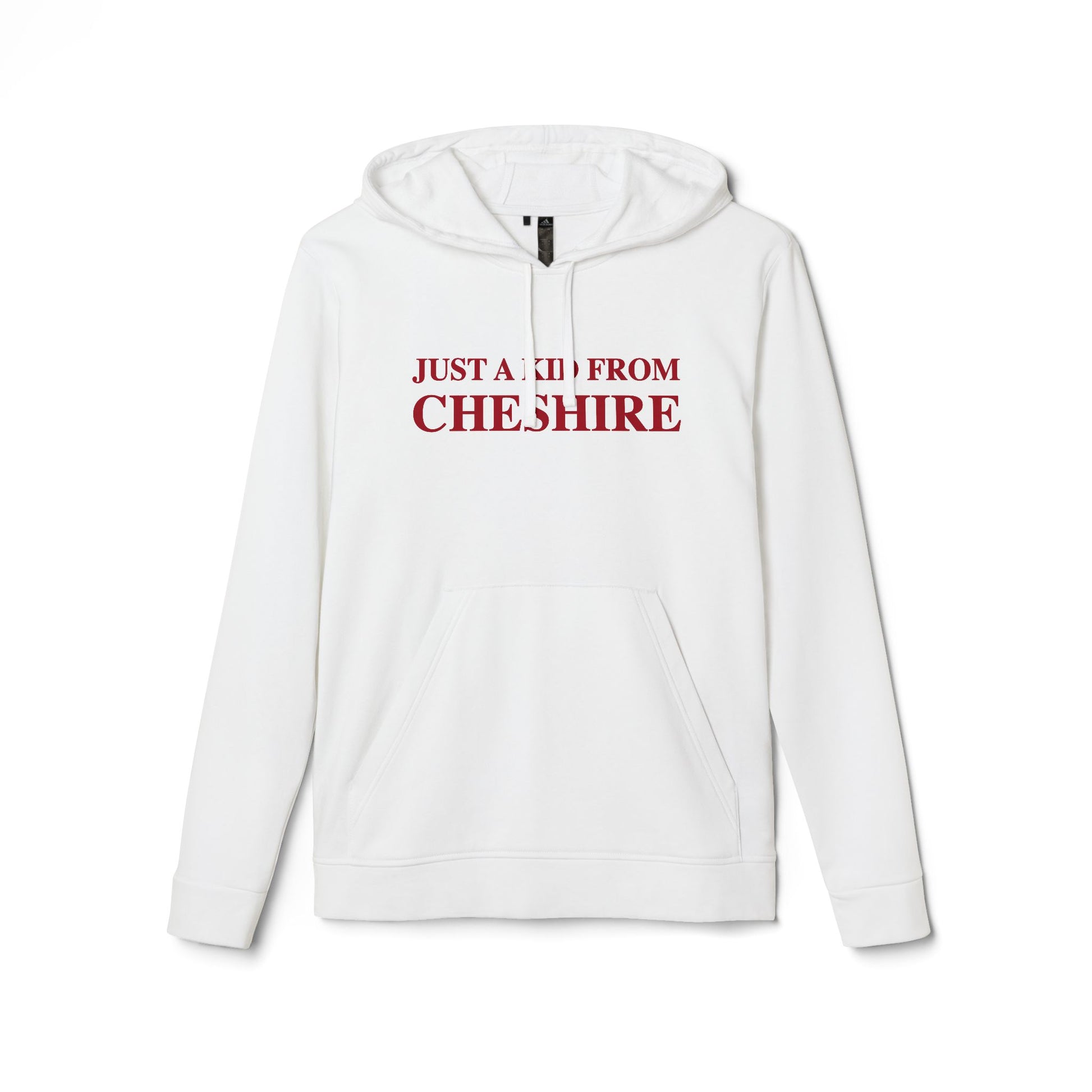 just a kid from cheshire // cheshire connecticut adidas unisex hoodie sweatshirt // finding connecticut 