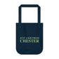 just a kid  from chester tote bag // chester connecticut gifts and merch // finding connecticut 