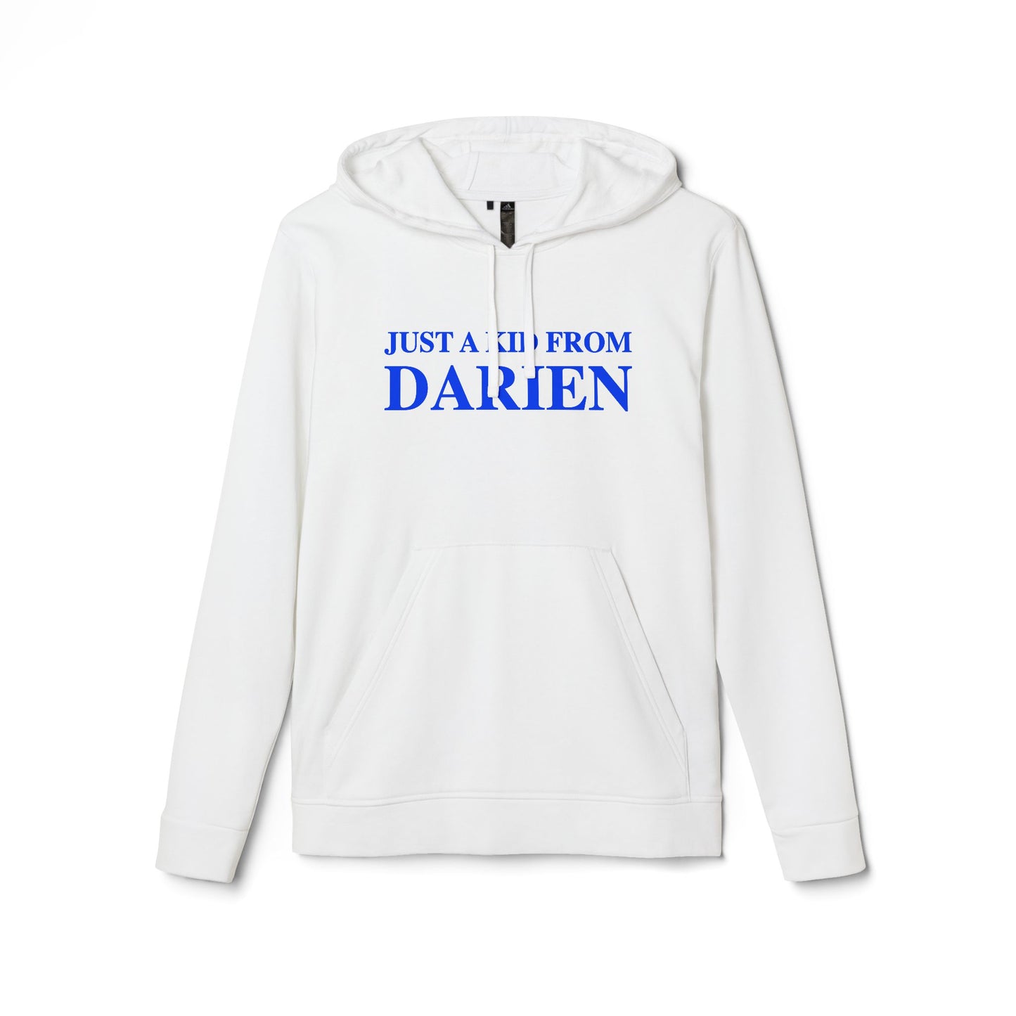 just a kid from darien // darien connecticut adidas unisex hoodie sweatshirt // finding connecticut 