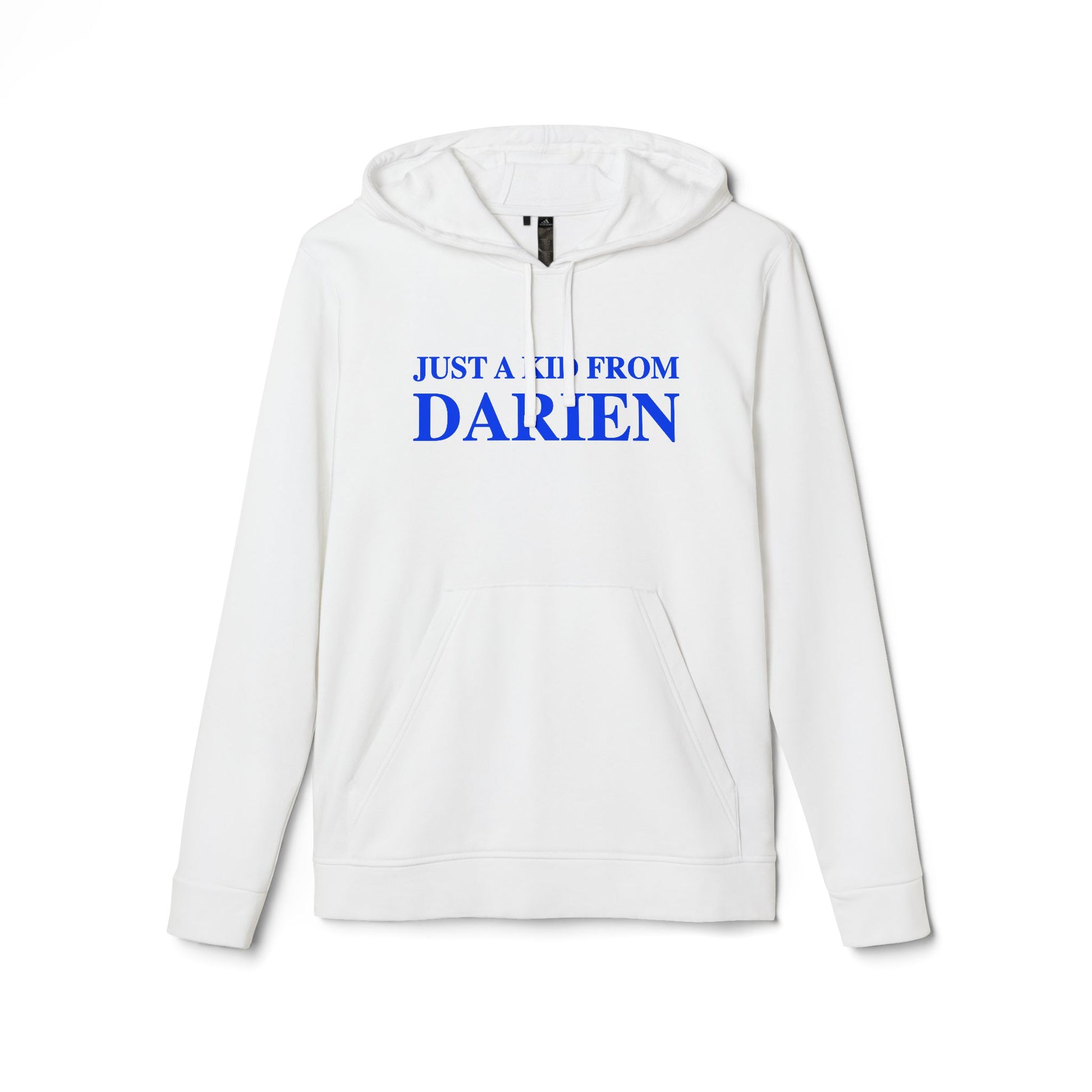 just a kid from darien // darien connecticut adidas unisex hoodie sweatshirt // finding connecticut 