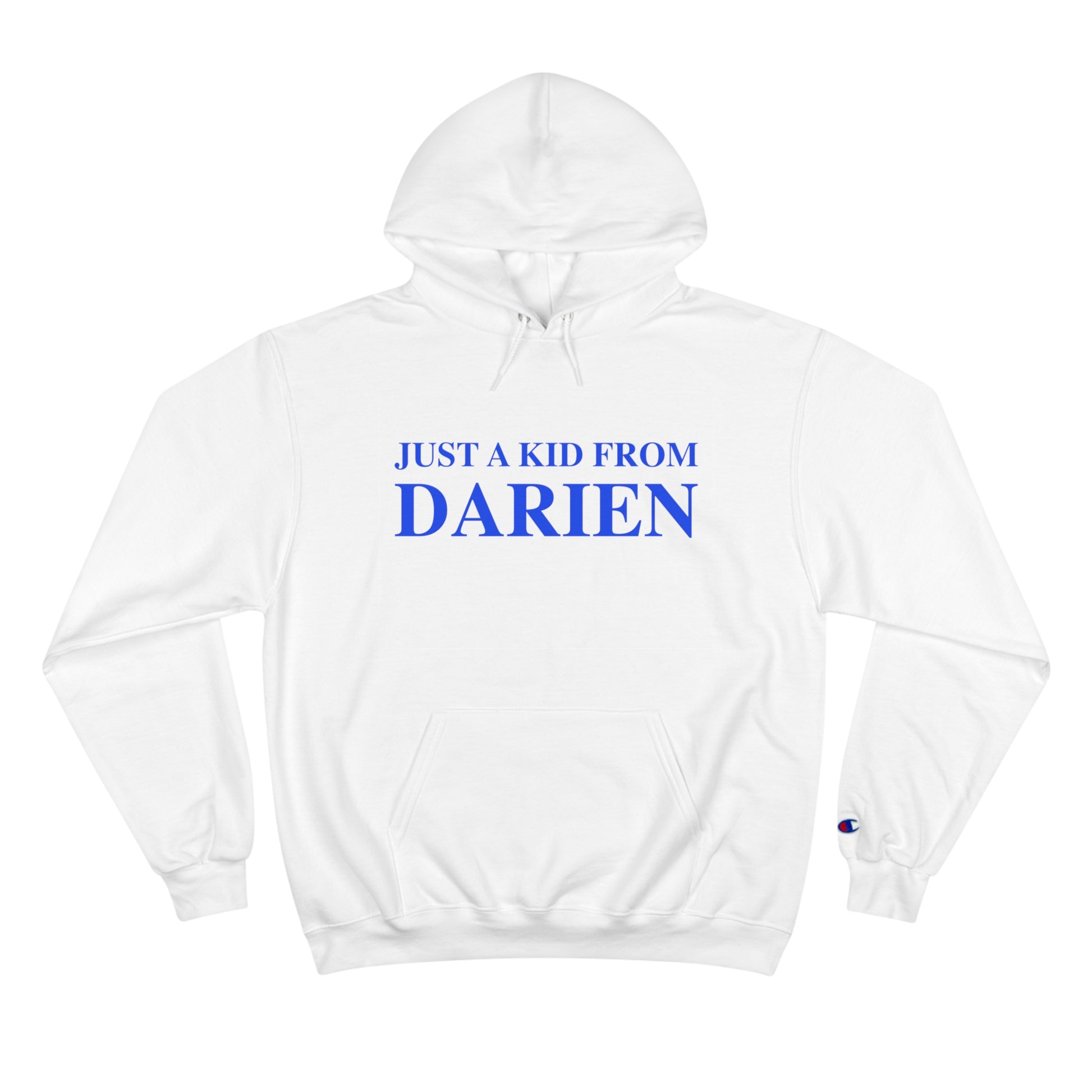 just a kid from darien // darien connecticut champion hoodie sweatshirt // finding connecticut 