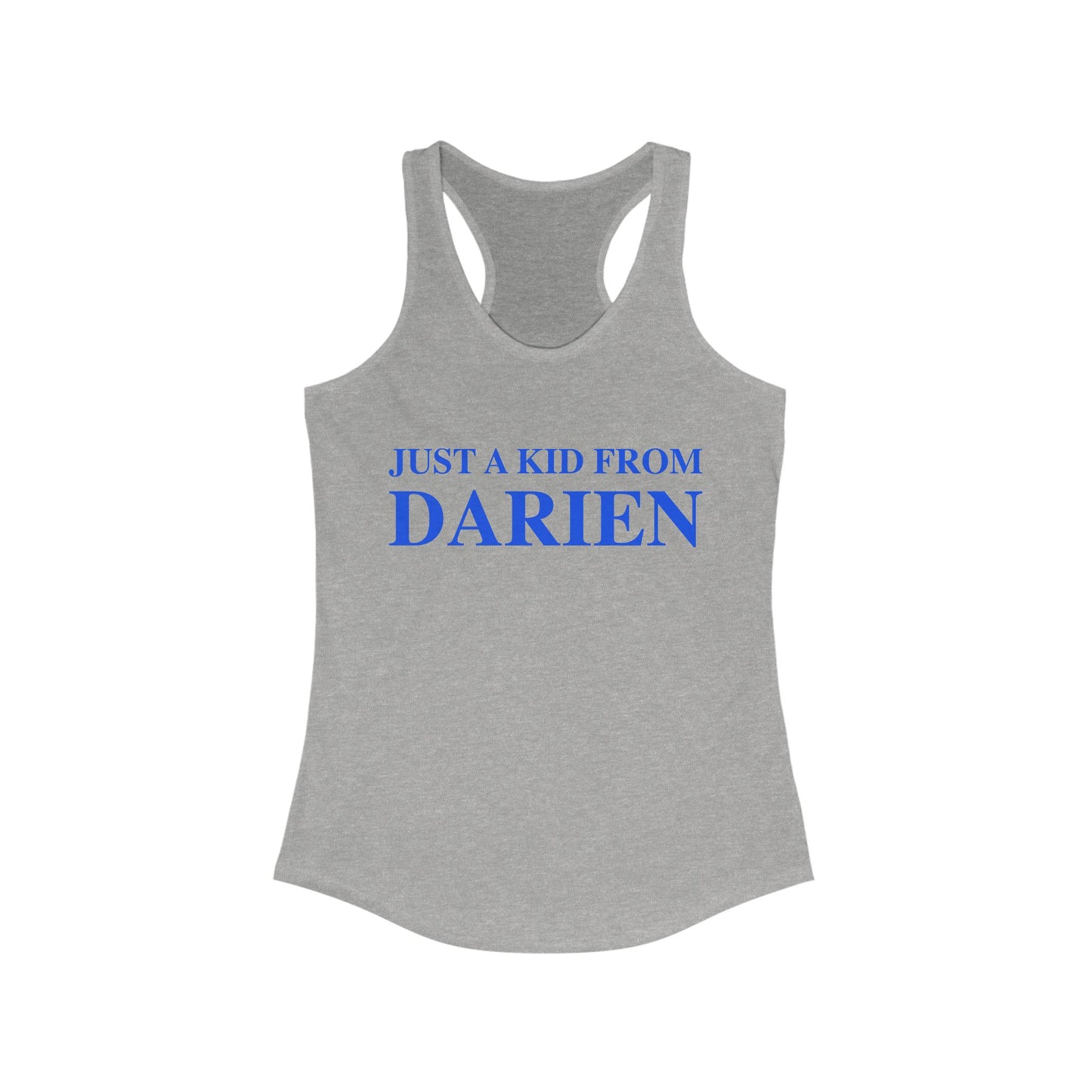 just a kid from darien // darien connecticut womens tank top shirt // finding connecticut 