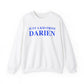 just a kid from darien // darien connectiuct unisex sweatshirt // finding connecticut 