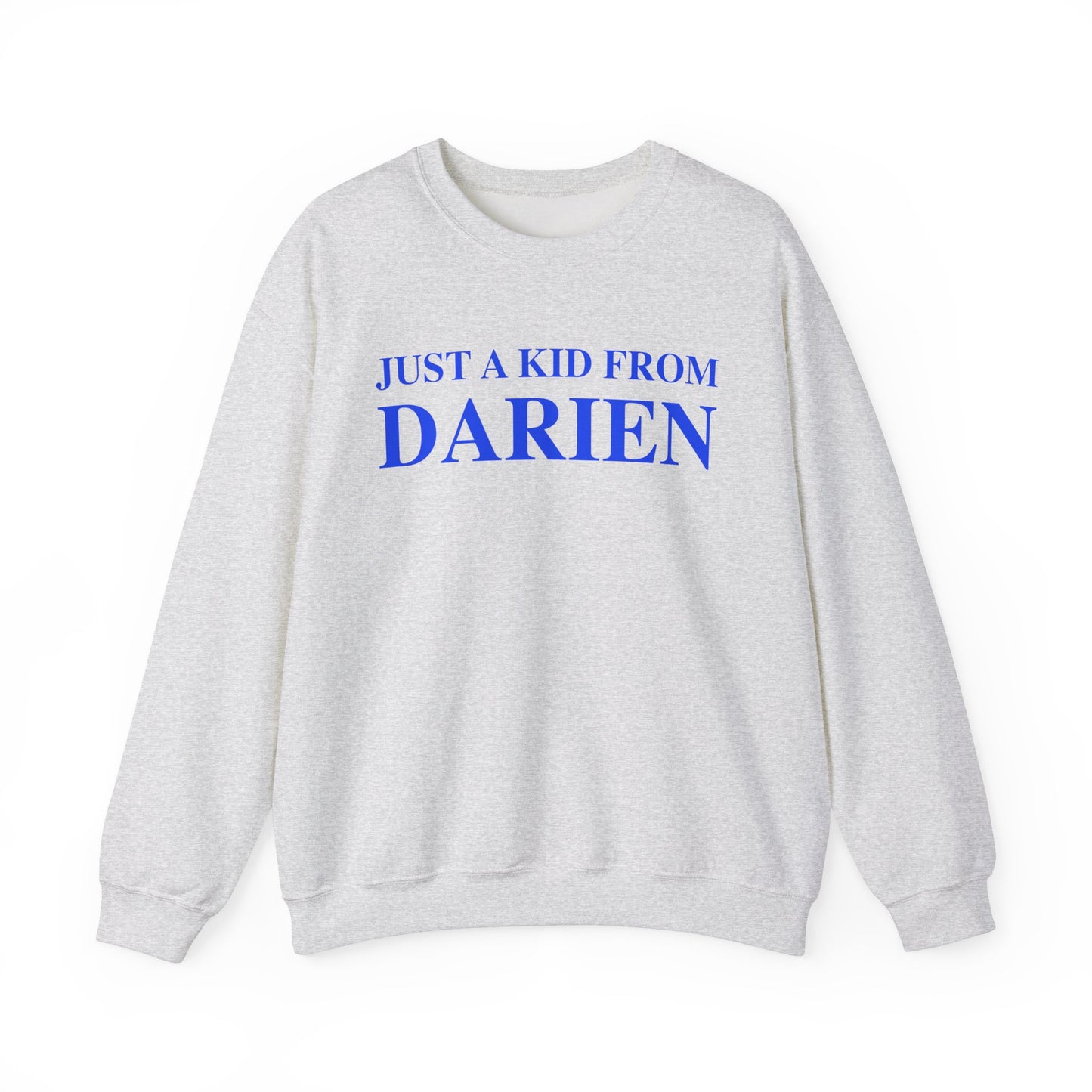 just a kid from darien // darien connectiuct unisex sweatshirt // finding connecticut 