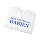 just a kid from darien // darien connectiuct unisex sweatshirt // finding connecticut 