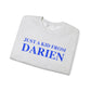 just a kid from darien // darien connectiuct unisex sweatshirt // finding connecticut 