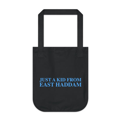 just a kid from east haddam tote bag // east haddam connecticut gifts and merch // finding connecticut  