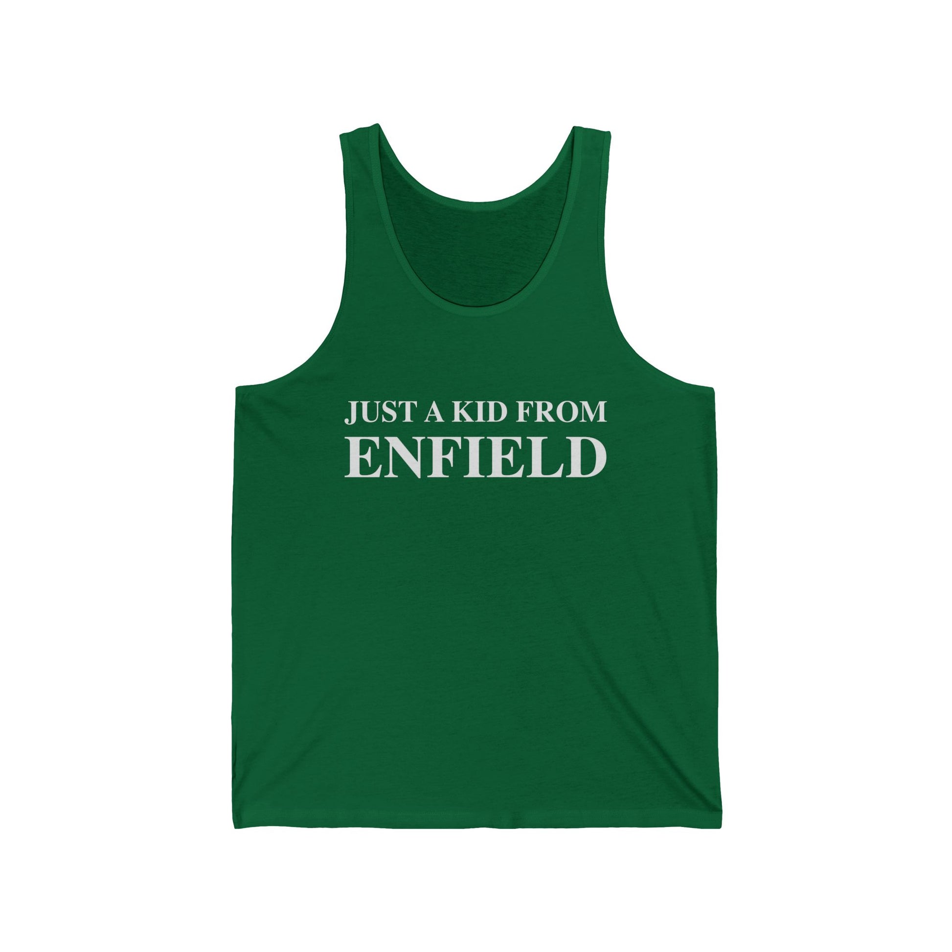 just a kid from enfield // enfield ct tank top shirt // finding connecticut