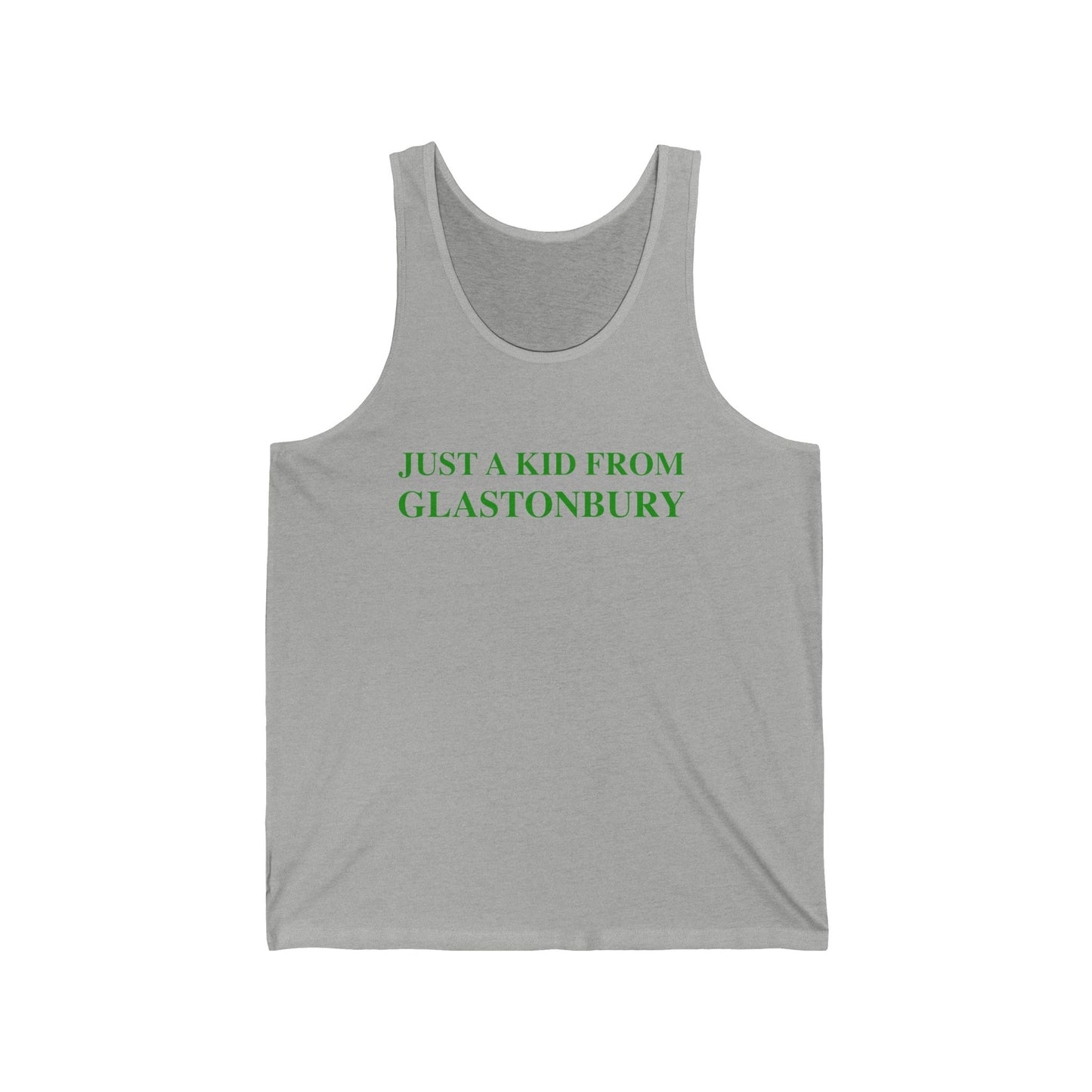 just a kid from glastonbury // glastonbury Connecticut unisex tank top shirts // finding connecticut  