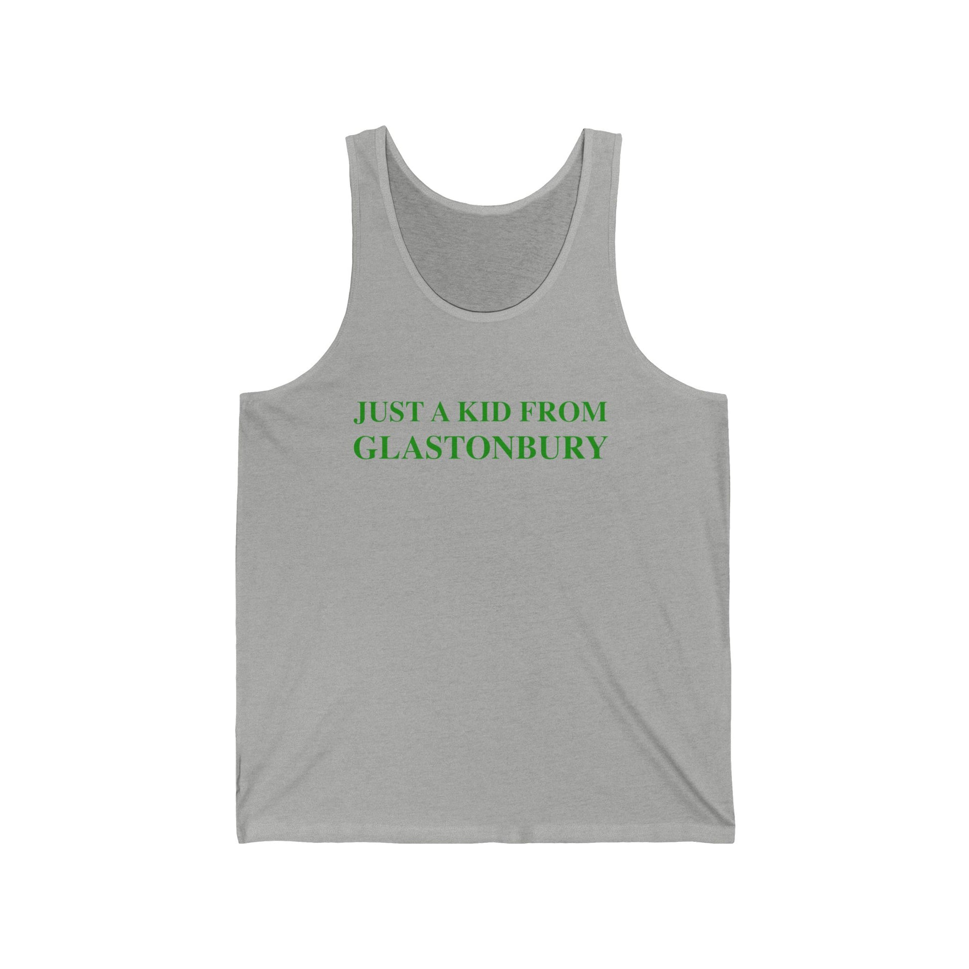 just a kid from glastonbury // glastonbury Connecticut unisex tank top shirts // finding connecticut  